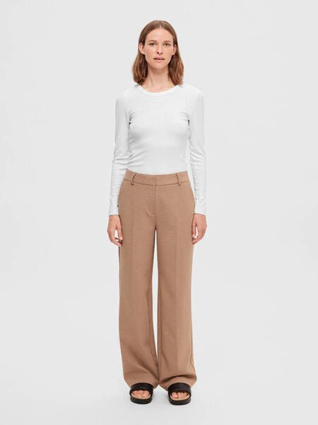 Dianna Ls O-Neck Top Bright White - Image 3