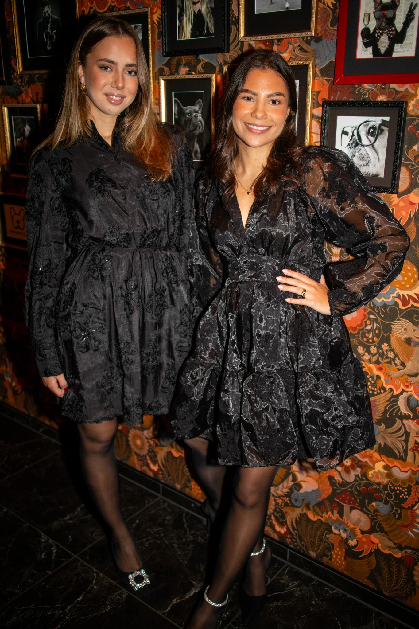 Noor Dress Shiny Black - Image 4
