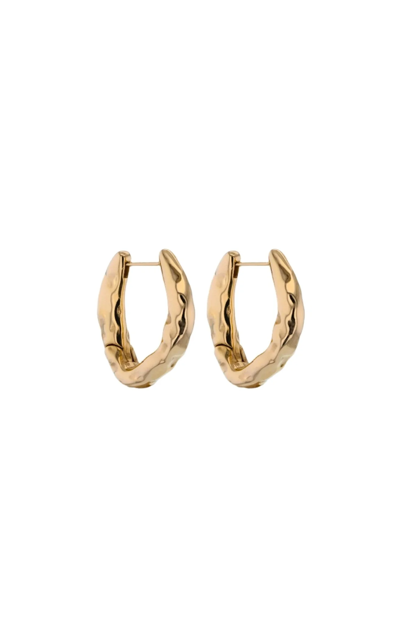 The Small Triangle Hoops Gold