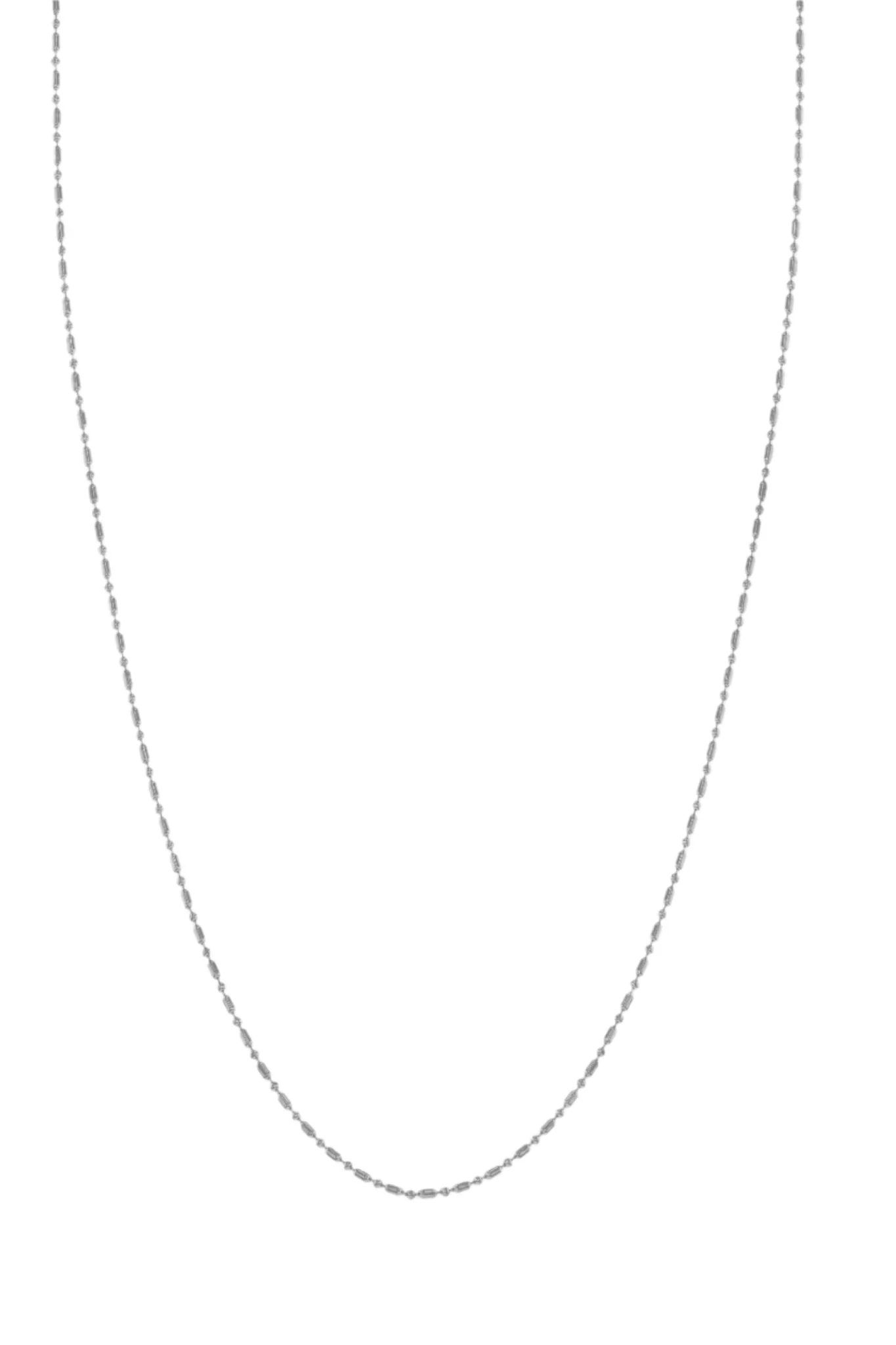 The Bead Necklace Silver