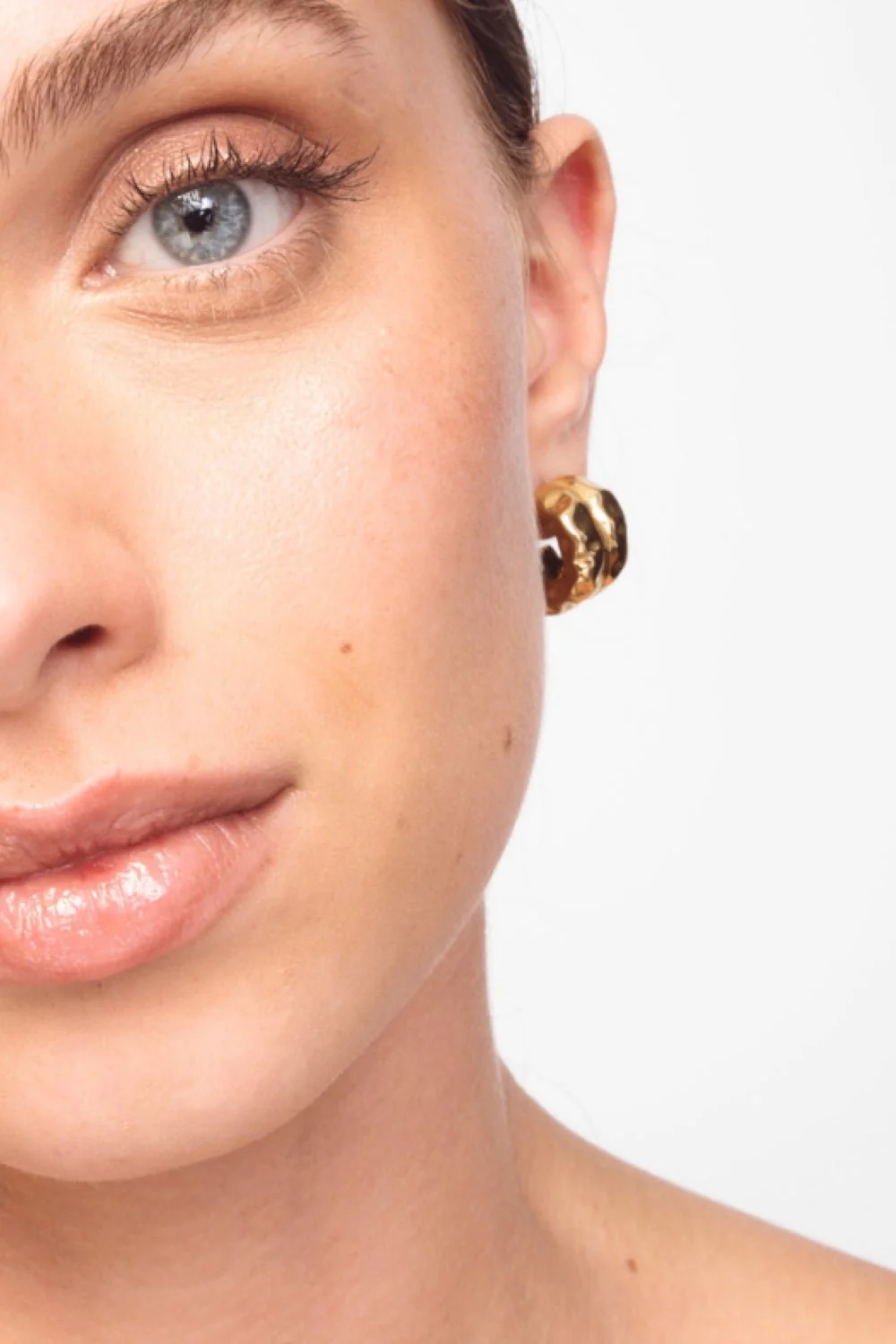 The Small Double Hoops Gold - Image 3