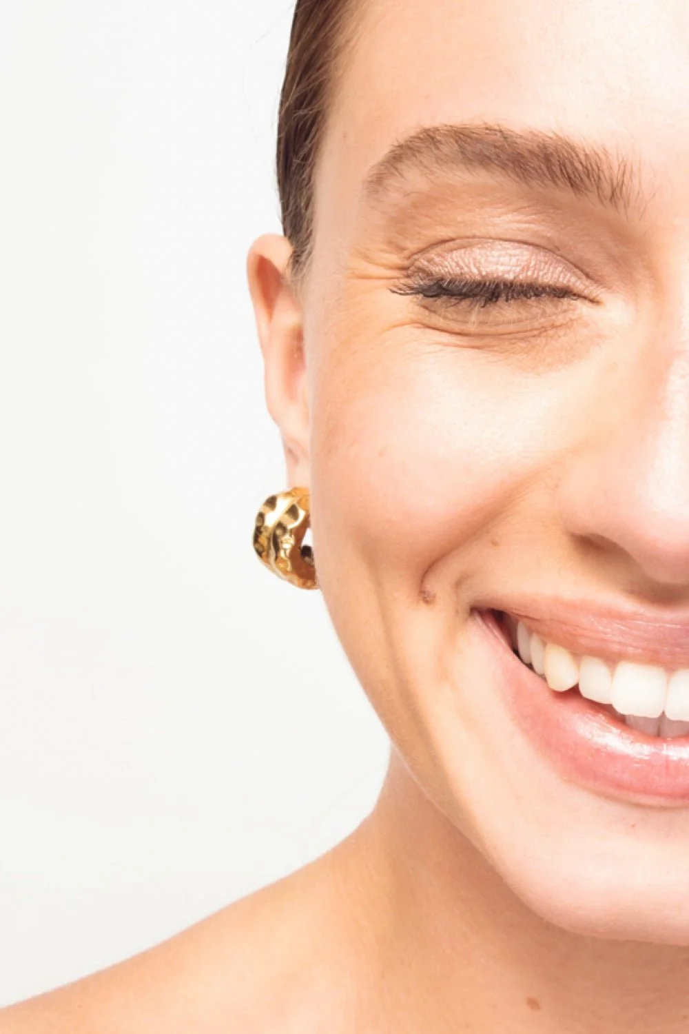 The Small Double Hoops Gold - Image 4