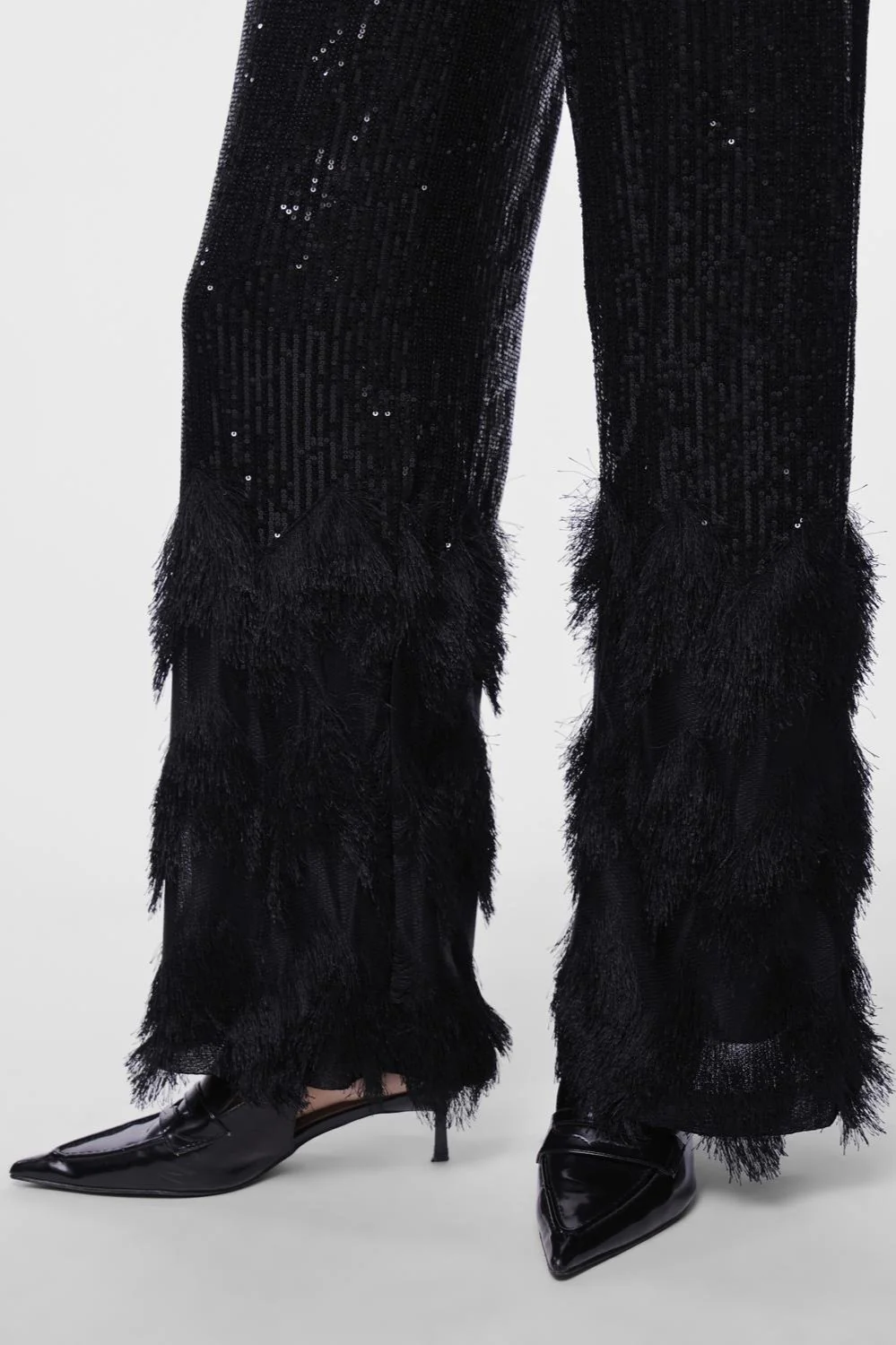 Yasflow Sequin Hw Wide Pants Black - Image 10