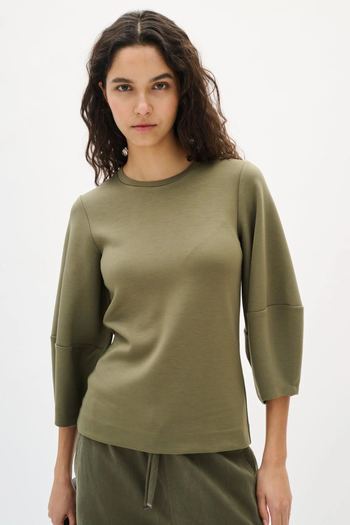 Pariiw Vincent Top Dusty Olive - Image 2