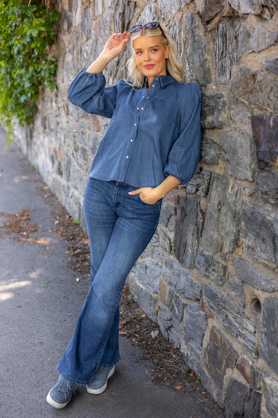 Ballariziw Shirt Blue Denim - Image 3