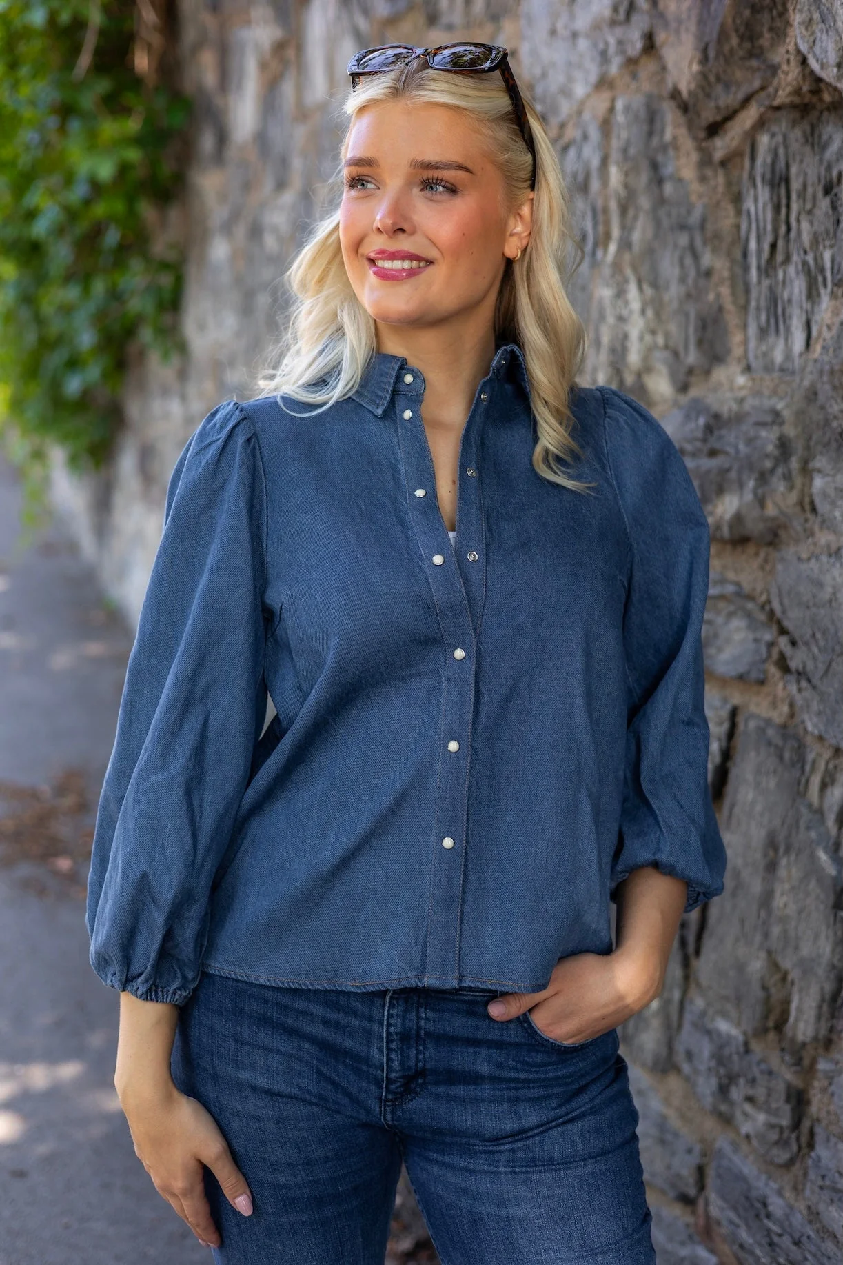 Ballariziw Shirt Blue Denim - Image 4