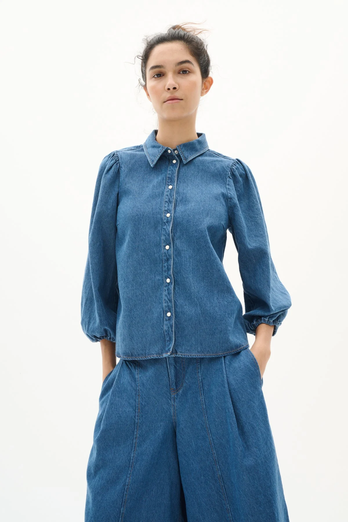 Ballariziw Shirt Blue Denim - Image 7