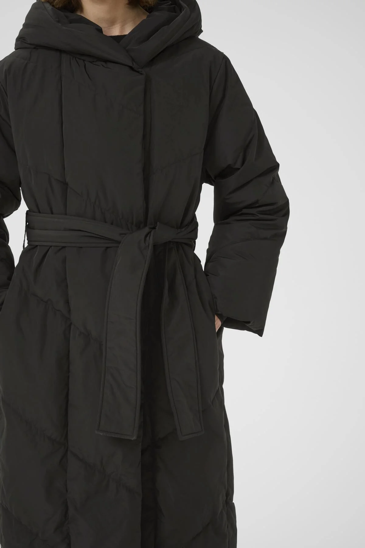 Yaziw Long Coat Black - Image 5