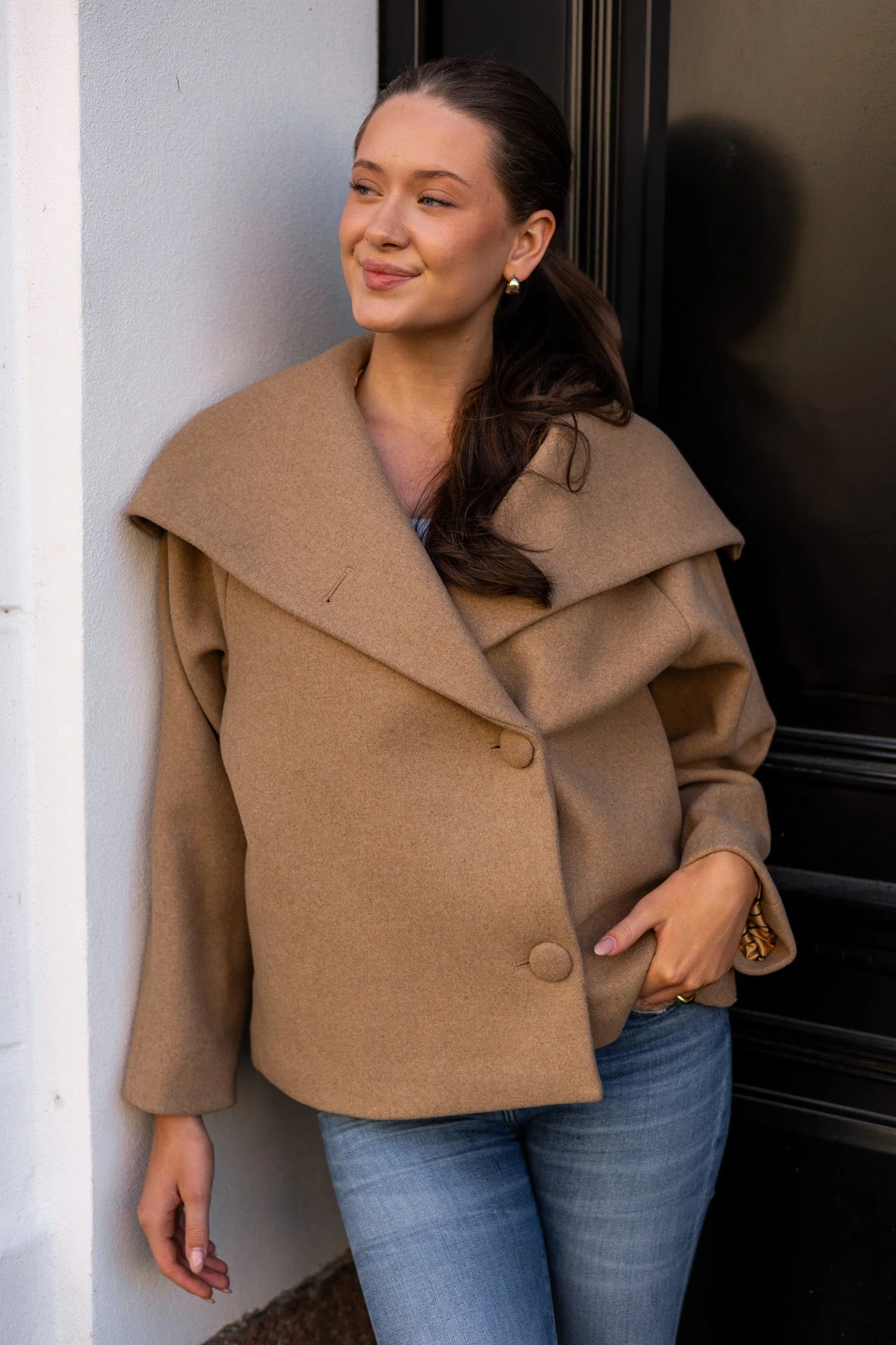 Perryiw Short Coat R Tobacco Brown