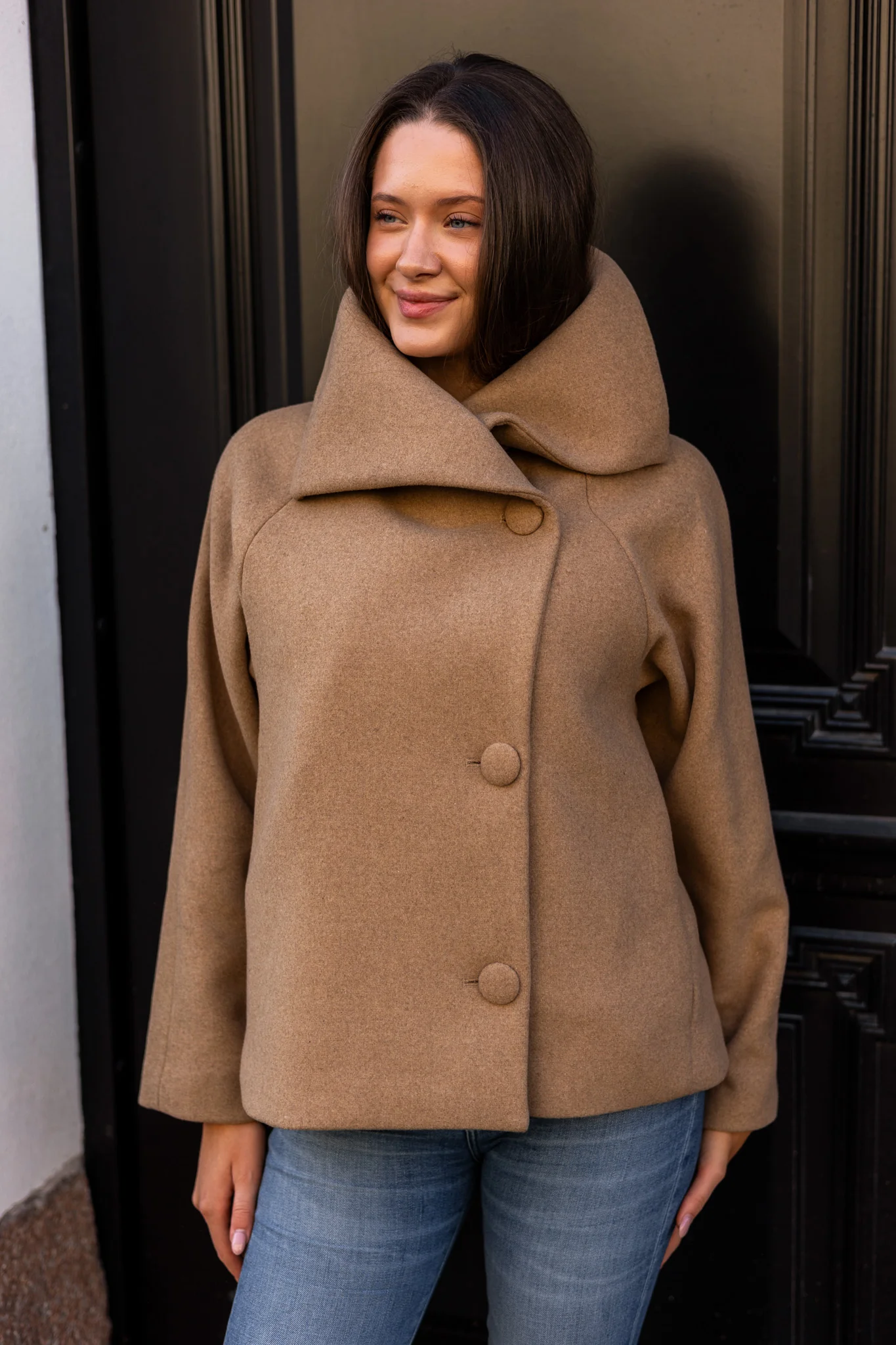 Perryiw Short Coat R Tobacco Brown - Image 6