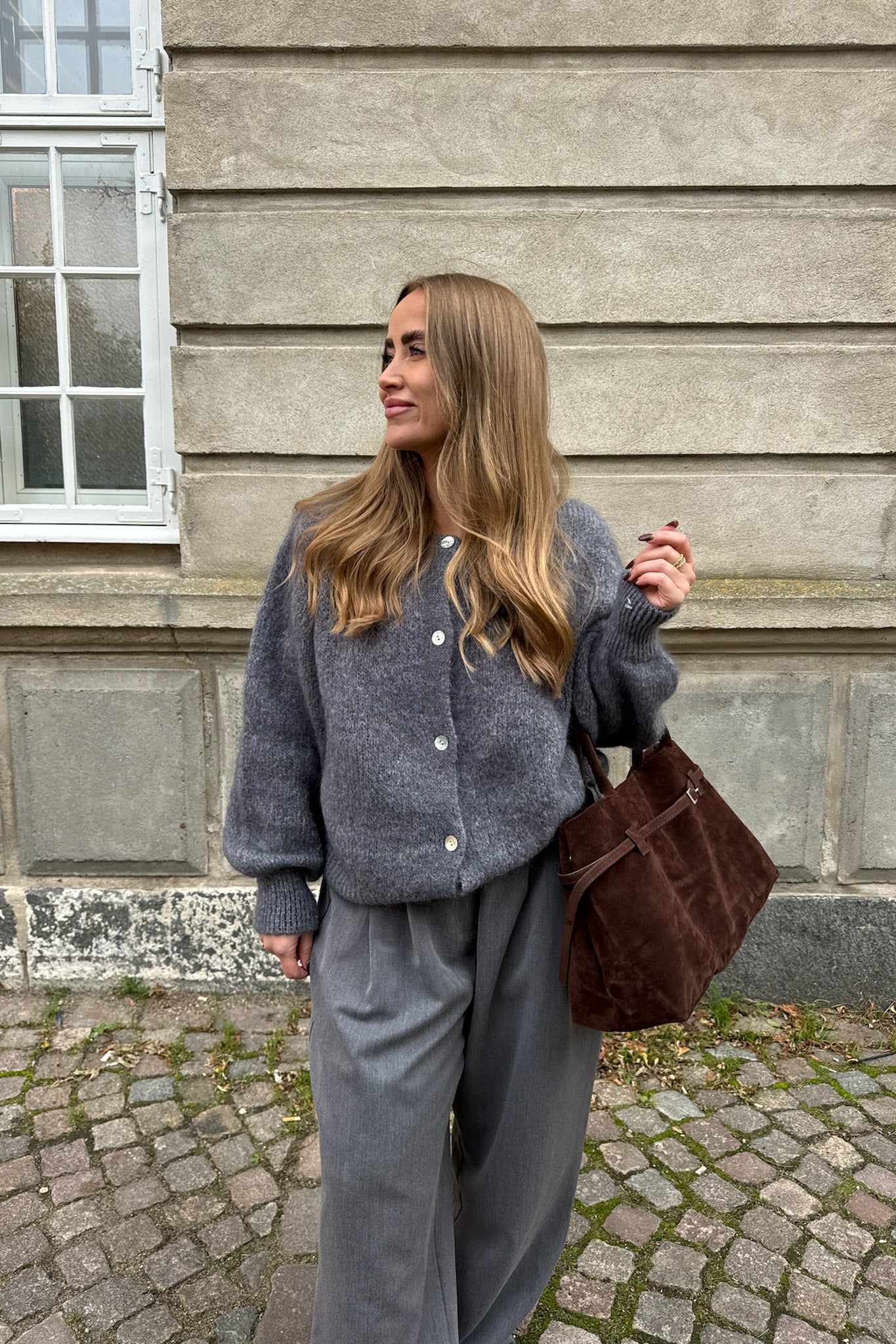 Ida Cardigan Dark Grey - Image 10