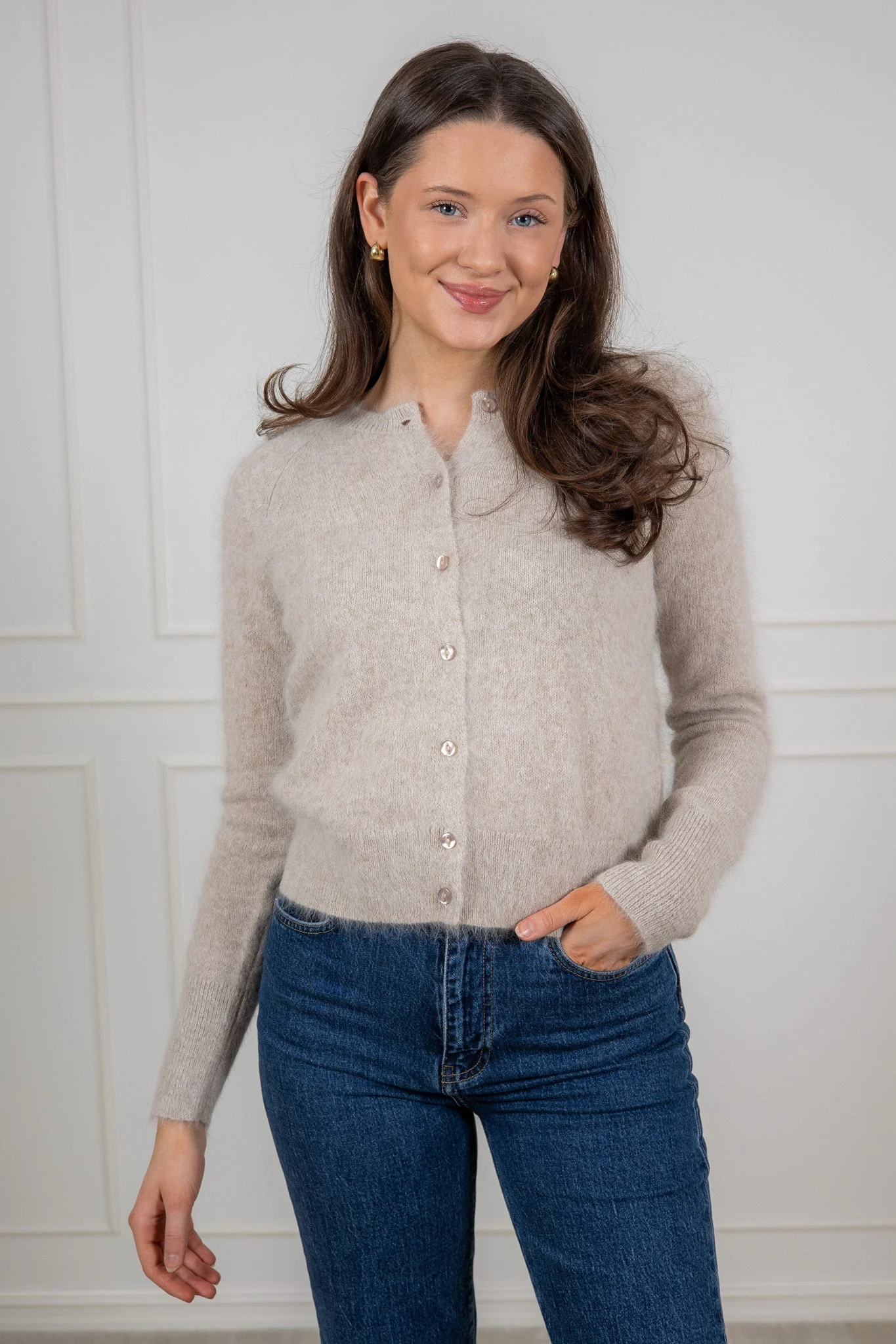 Eva Cardigan Sand - Image 2
