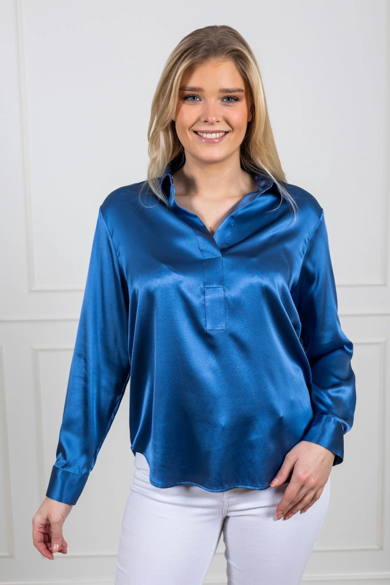 Leia Blouse Midnight Blue