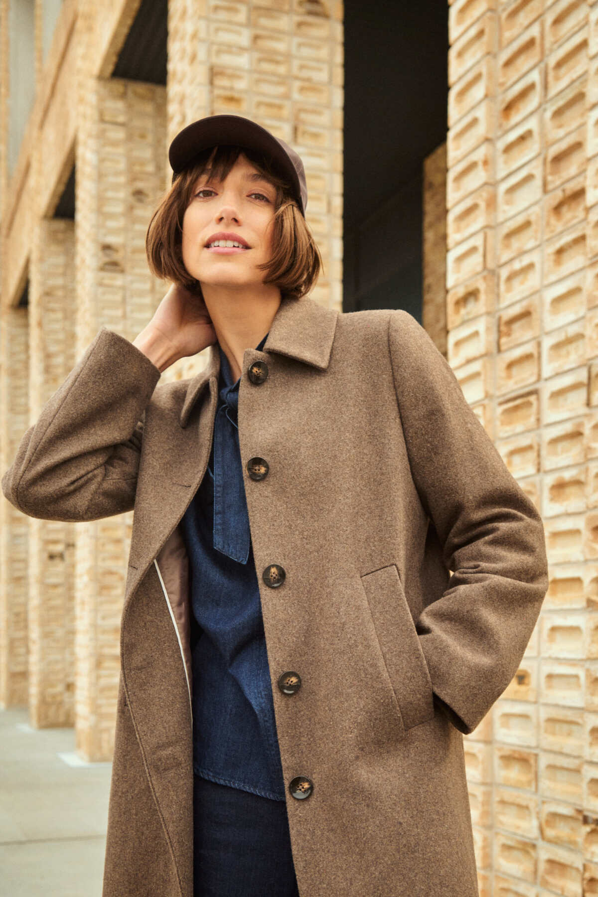 Kamillas Outerwear Dark Walnut Melange - Image 3