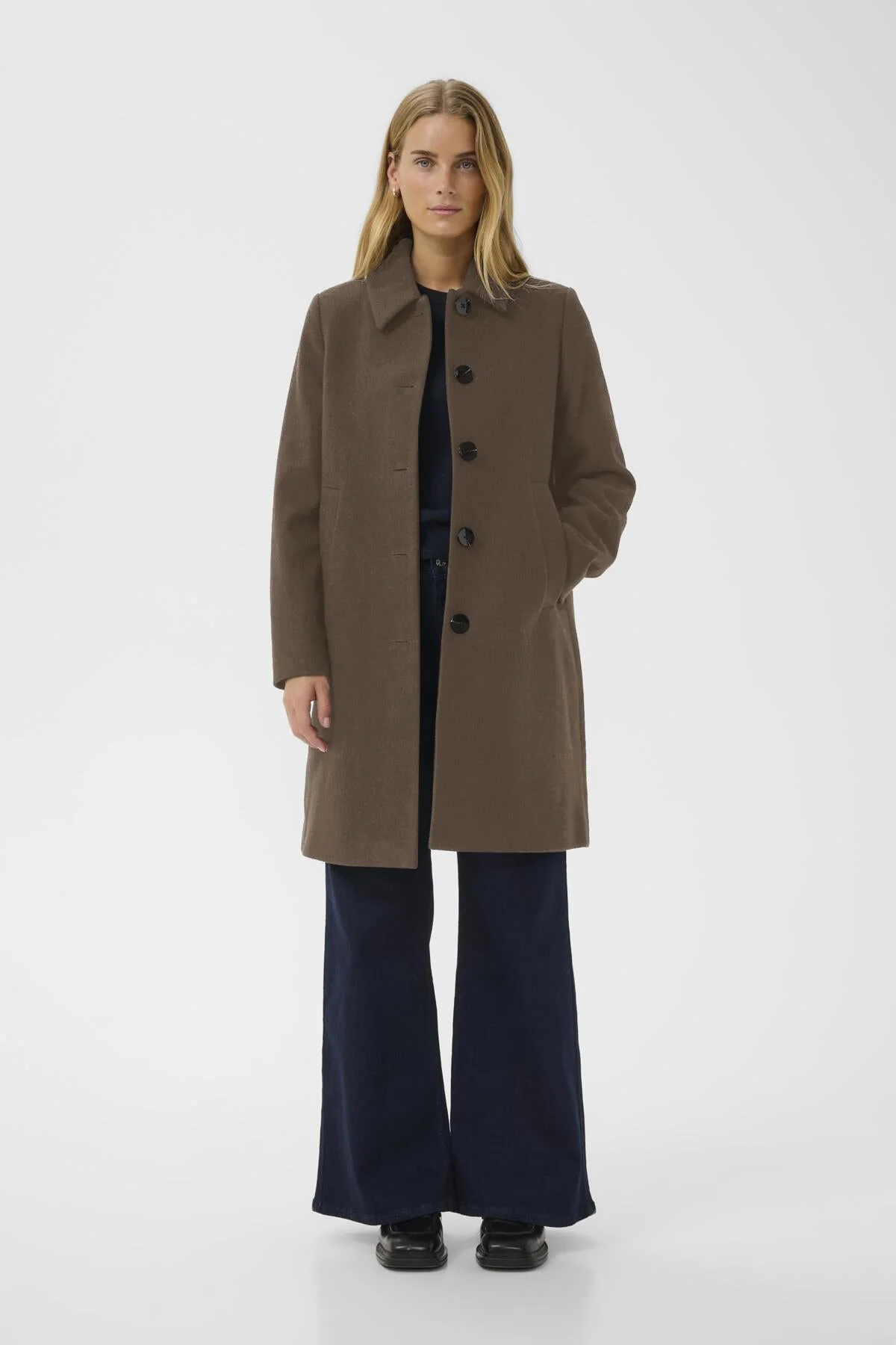 Kamillas Outerwear Dark Walnut Melange - Image 4