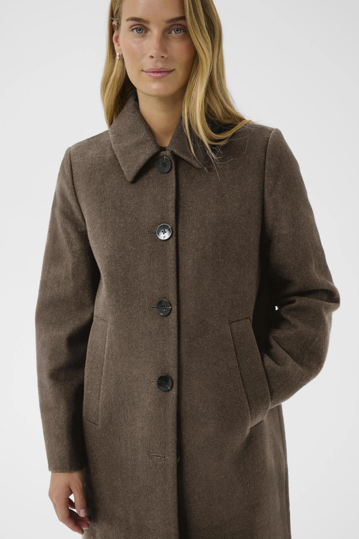 Kamillas Outerwear Dark Walnut Melange - Image 5