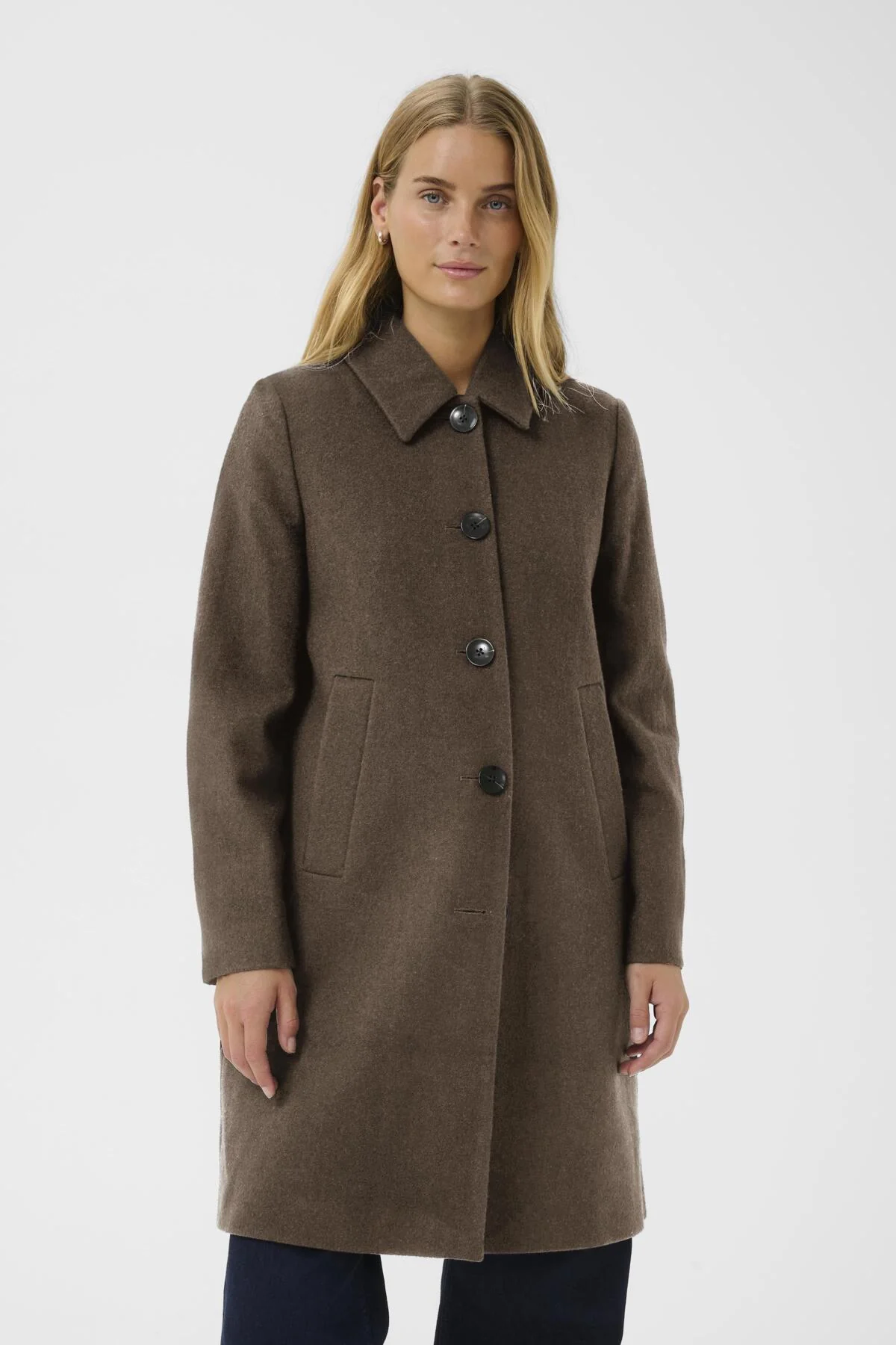 Kamillas Outerwear Dark Walnut Melange - Image 6