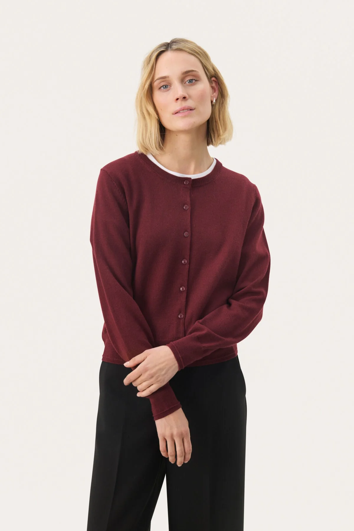 Noelani Cardigan Tawny Port - Image 4