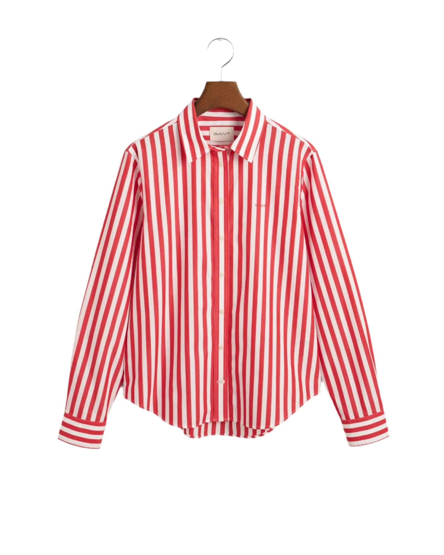 Regular Fit Wide Striped Poplin Shirt Bright Bed