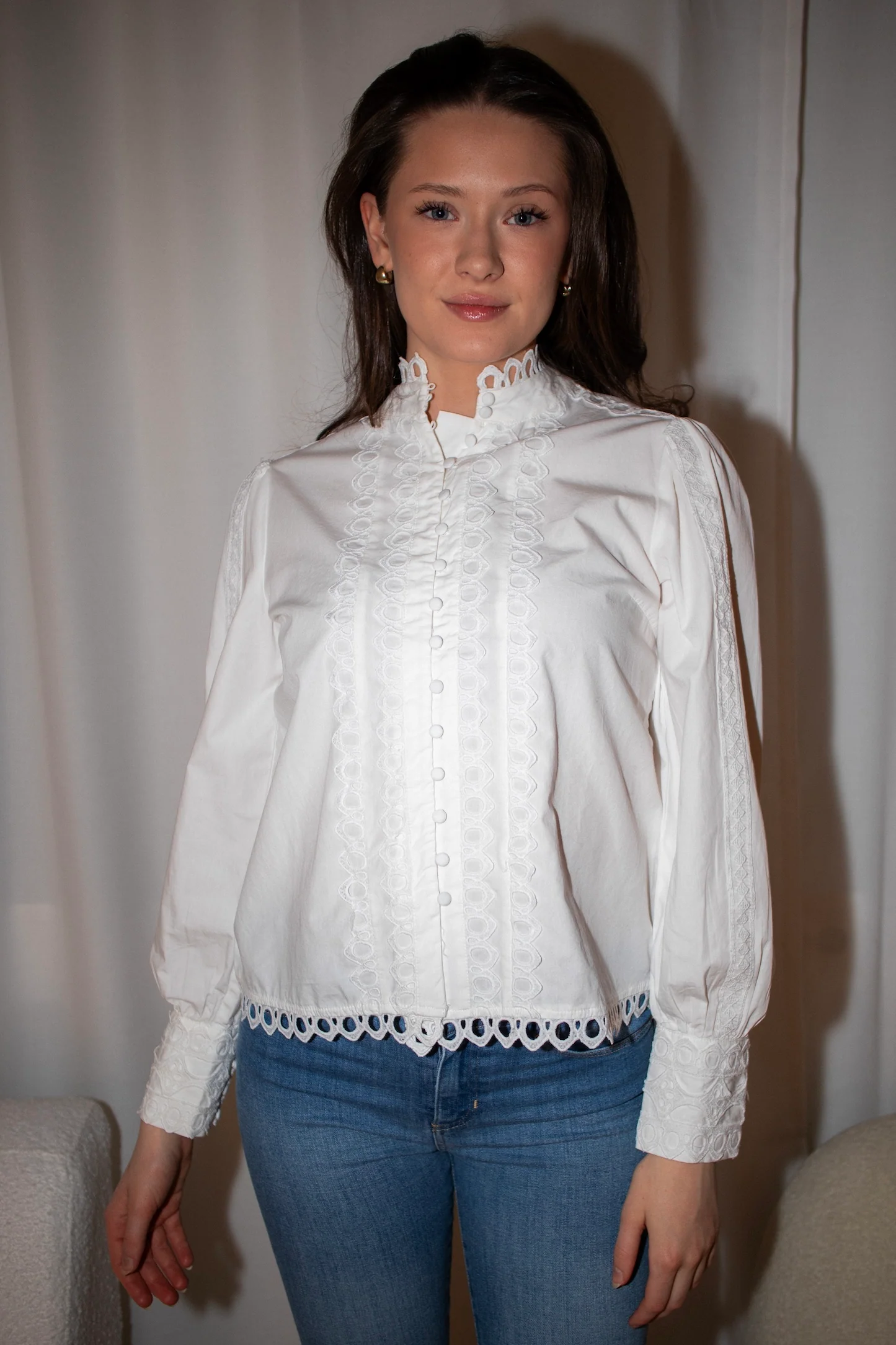 Yasjane Ls Shirt Star White - Image 5