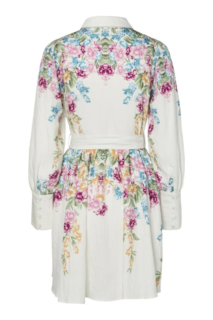 Yasrosie Ls Dress Birch Rosie Print - Image 10