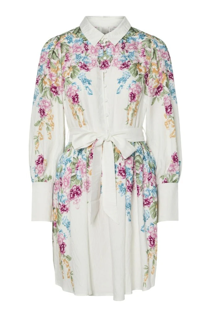 Yasrosie Ls Dress Birch Rosie Print - Image 2
