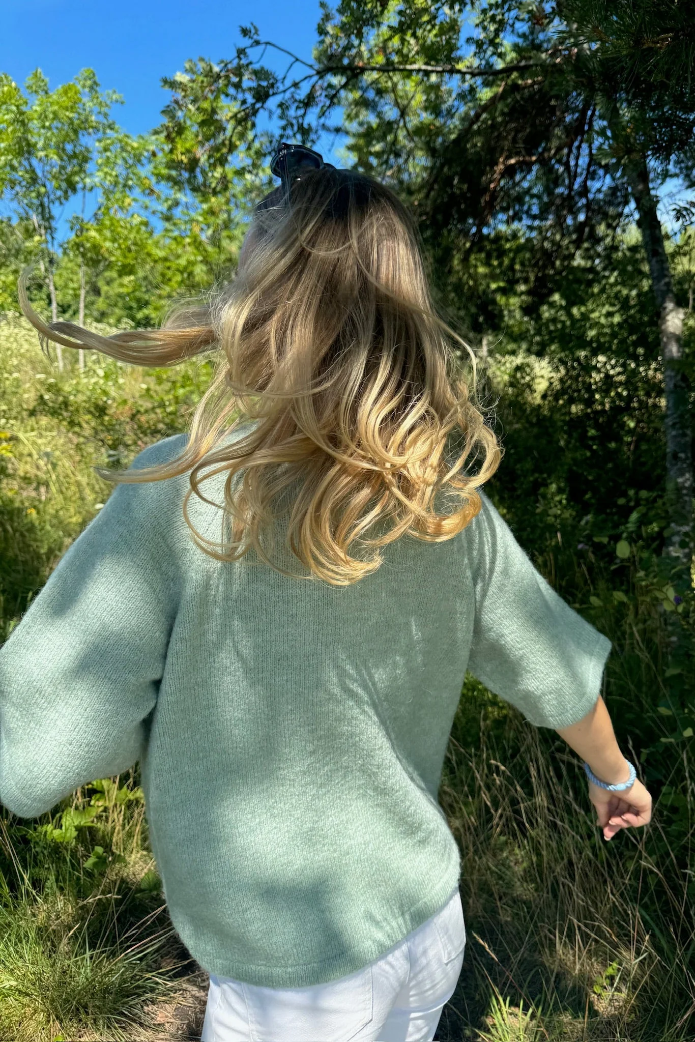 Anne Ss Knit Pullover Iceberg Green - Image 7