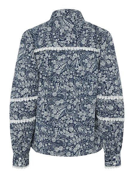 Yaspera Ls Top Navy Blazer Pera Print - Image 6