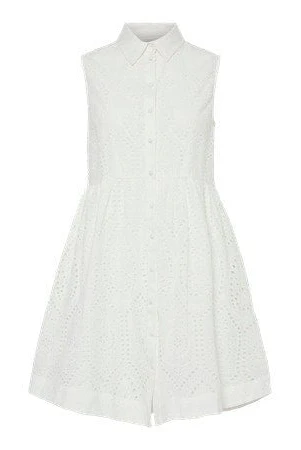 Yasholi Sl Shirt Dress Star White - Image 2