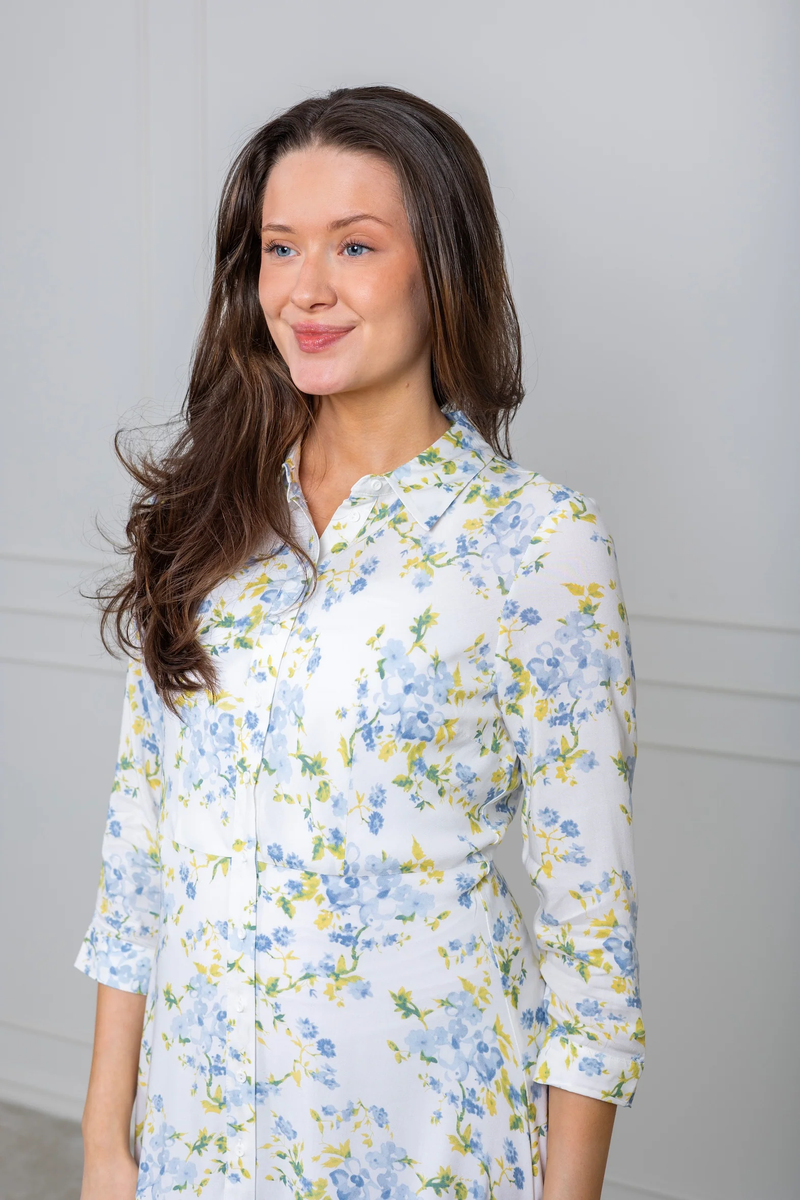 Yassavanna Long Shirt Dress Star White Sumelli - Image 5