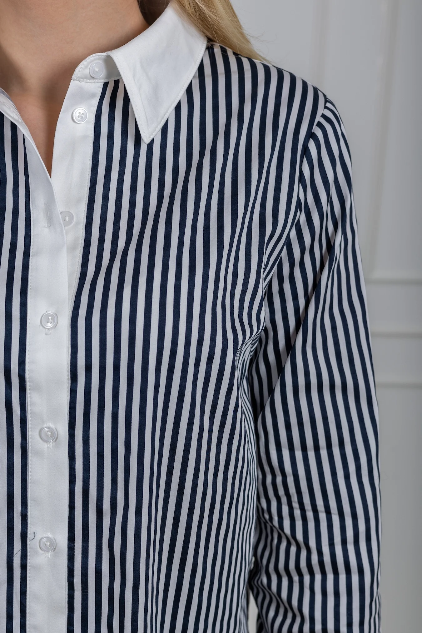Anne Ls Striped Shirt Navy Blazer Star White - Image 9