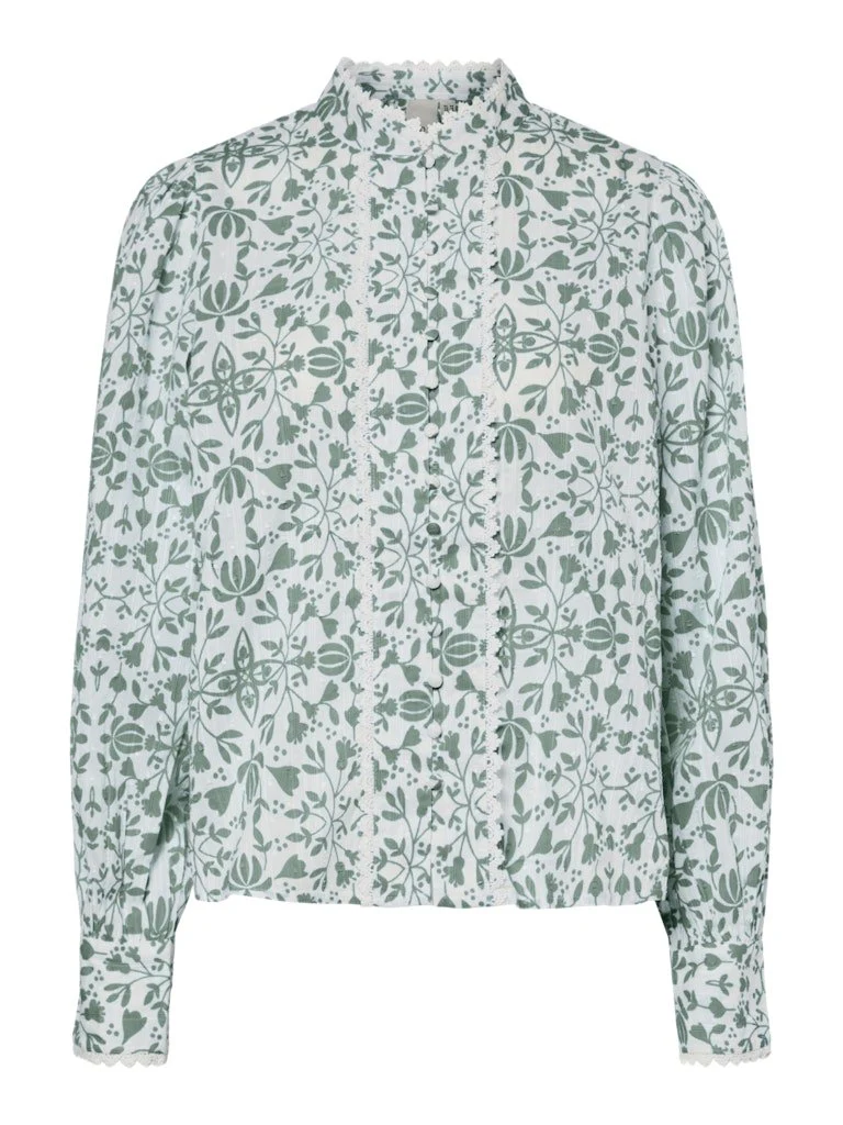 Yasvips Ls Shirt Iceberg Green Vips Print - Image 2