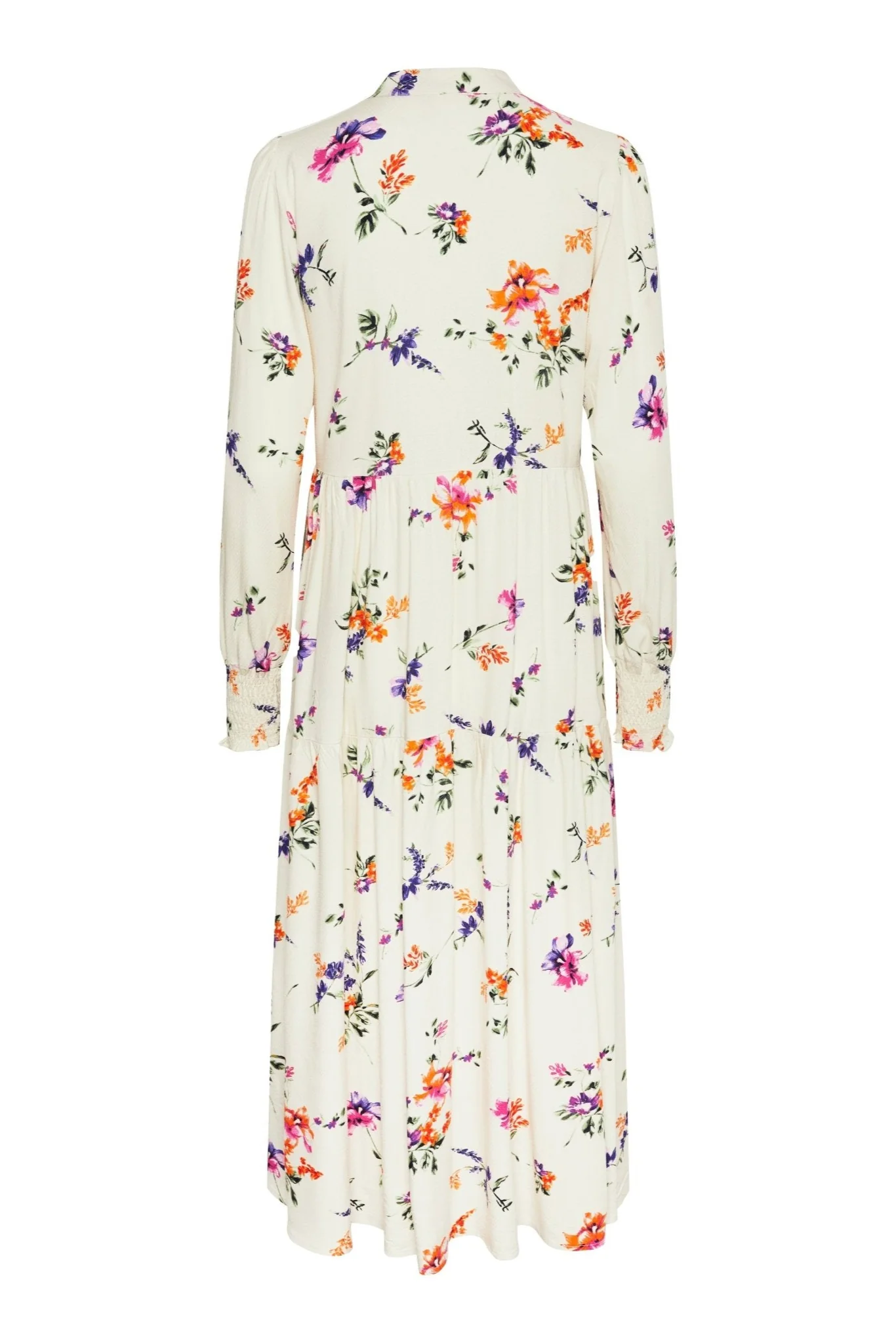 Yasasina Ls Long Shirt Dress Whitecap Gray Botanica Print - Image 10