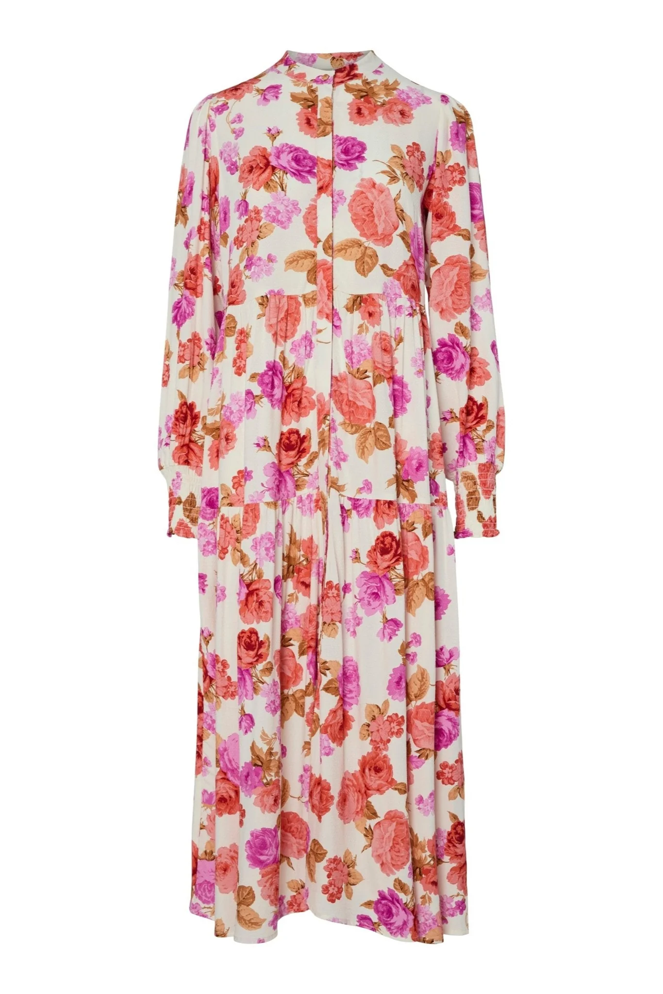 Yasasina Ls Long Shirt Dress Star White Emilie - Image 2