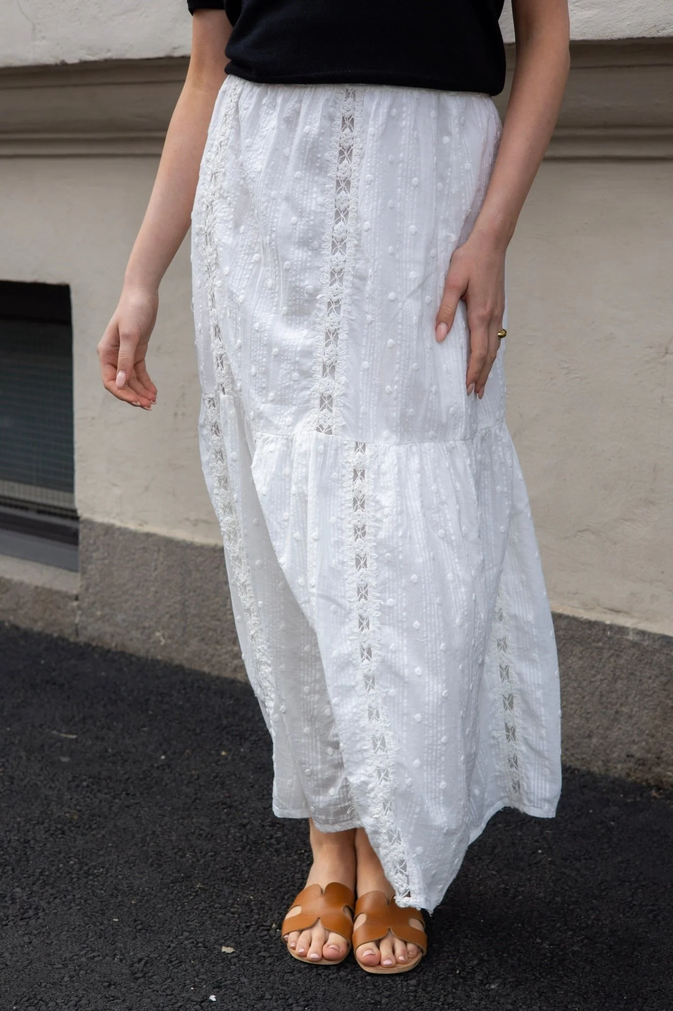 Yasthia Hw Ankle Skirt Star White - Image 3