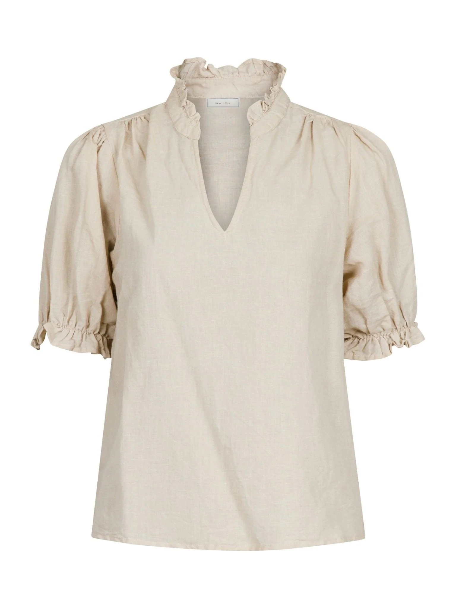Odesa Linen Blouse Sand - Image 2