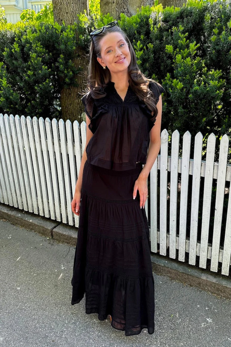 Felicia S Voile Skirt Black - Image 2