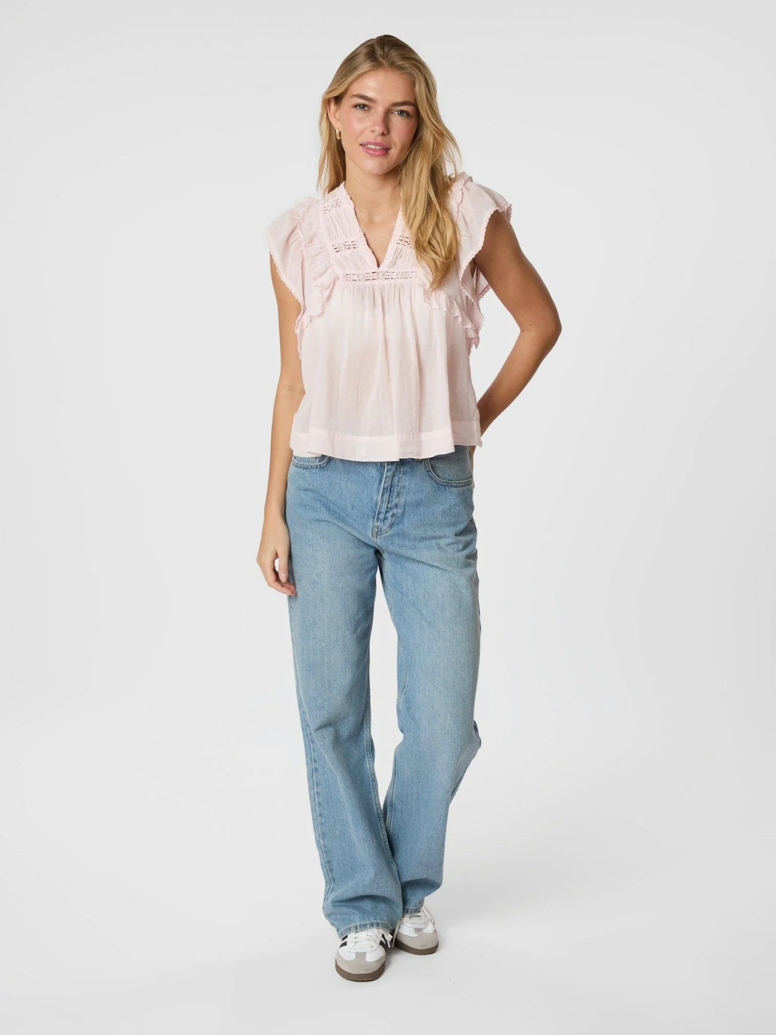 Jayla S Voile Top Light Pink - Image 5