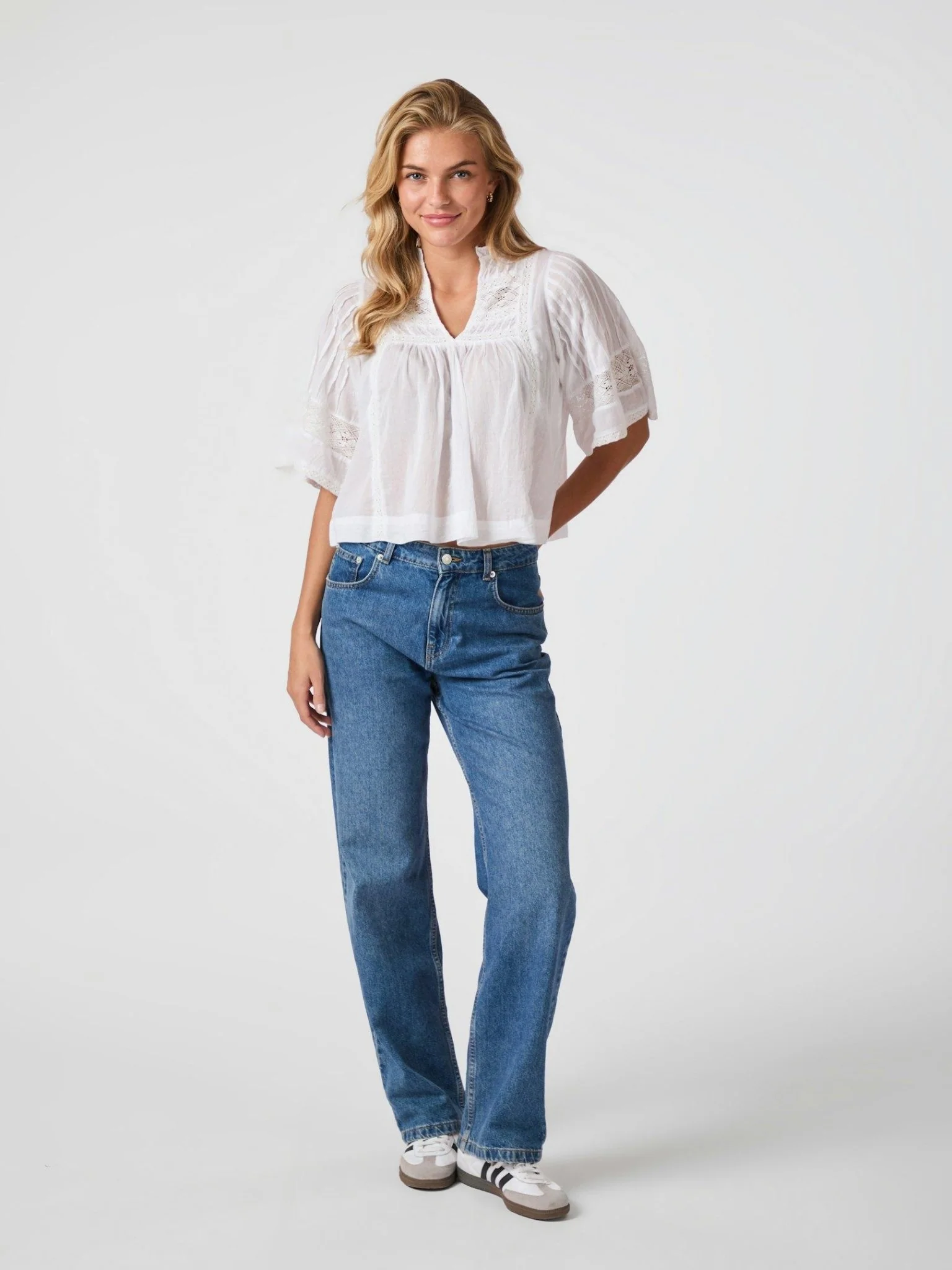 Siama S Voile Blouse White - Image 4