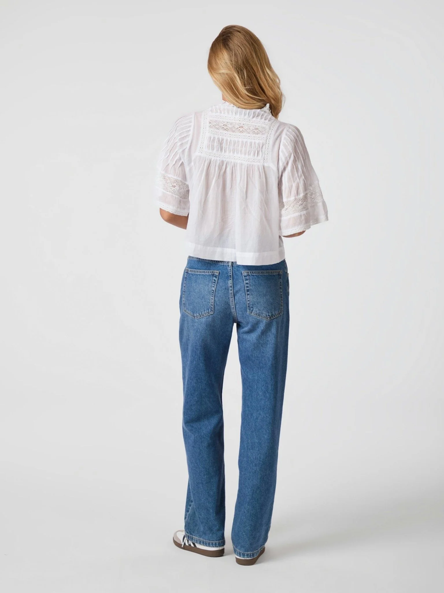 Siama S Voile Blouse White - Image 6