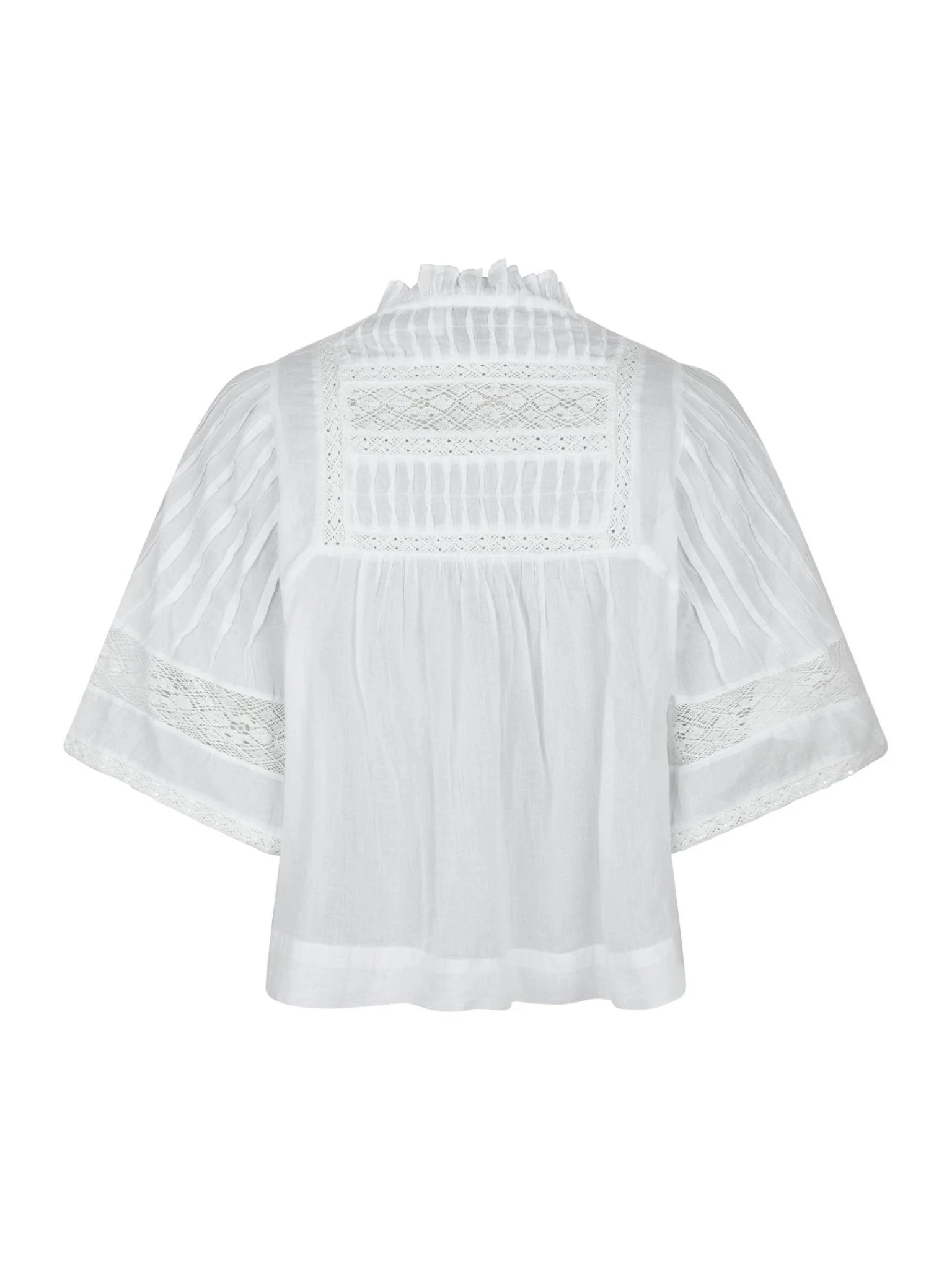 Siama S Voile Blouse White - Image 7