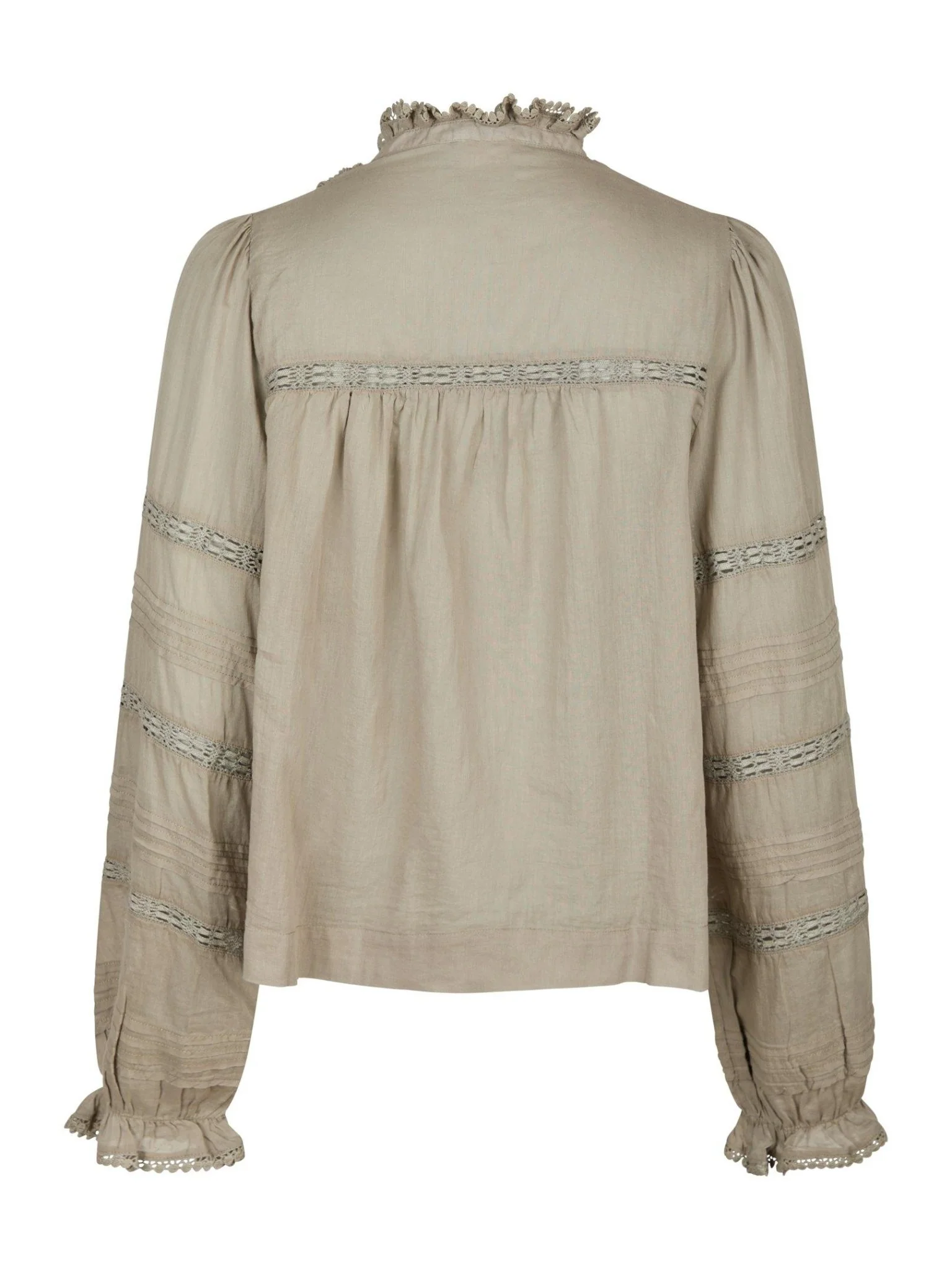 Lyla S Voile Blouse Smoke Green - Image 8