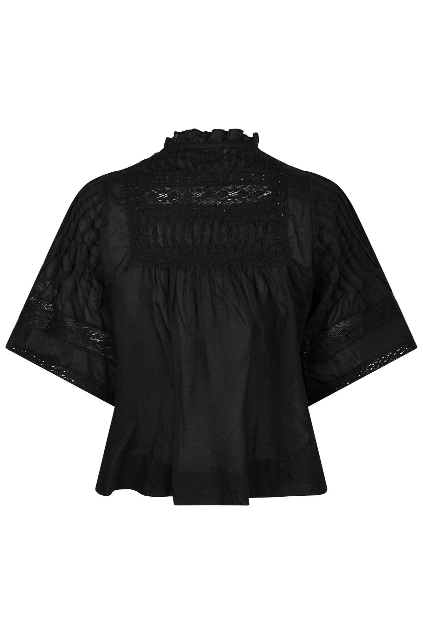 Siama S Voile Blouse Black - Image 12