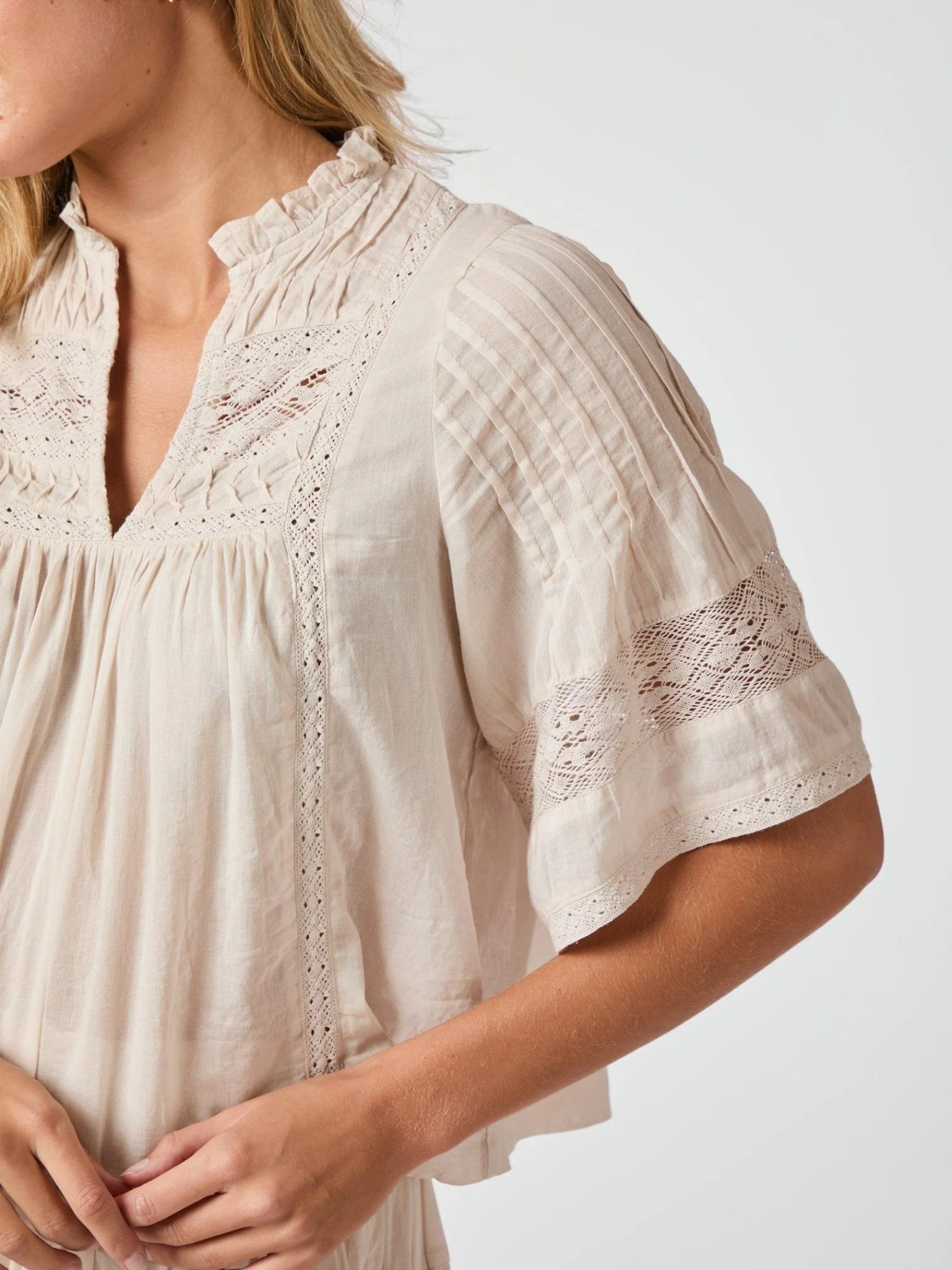 Siama S Voile Blouse Ivory - Image 7