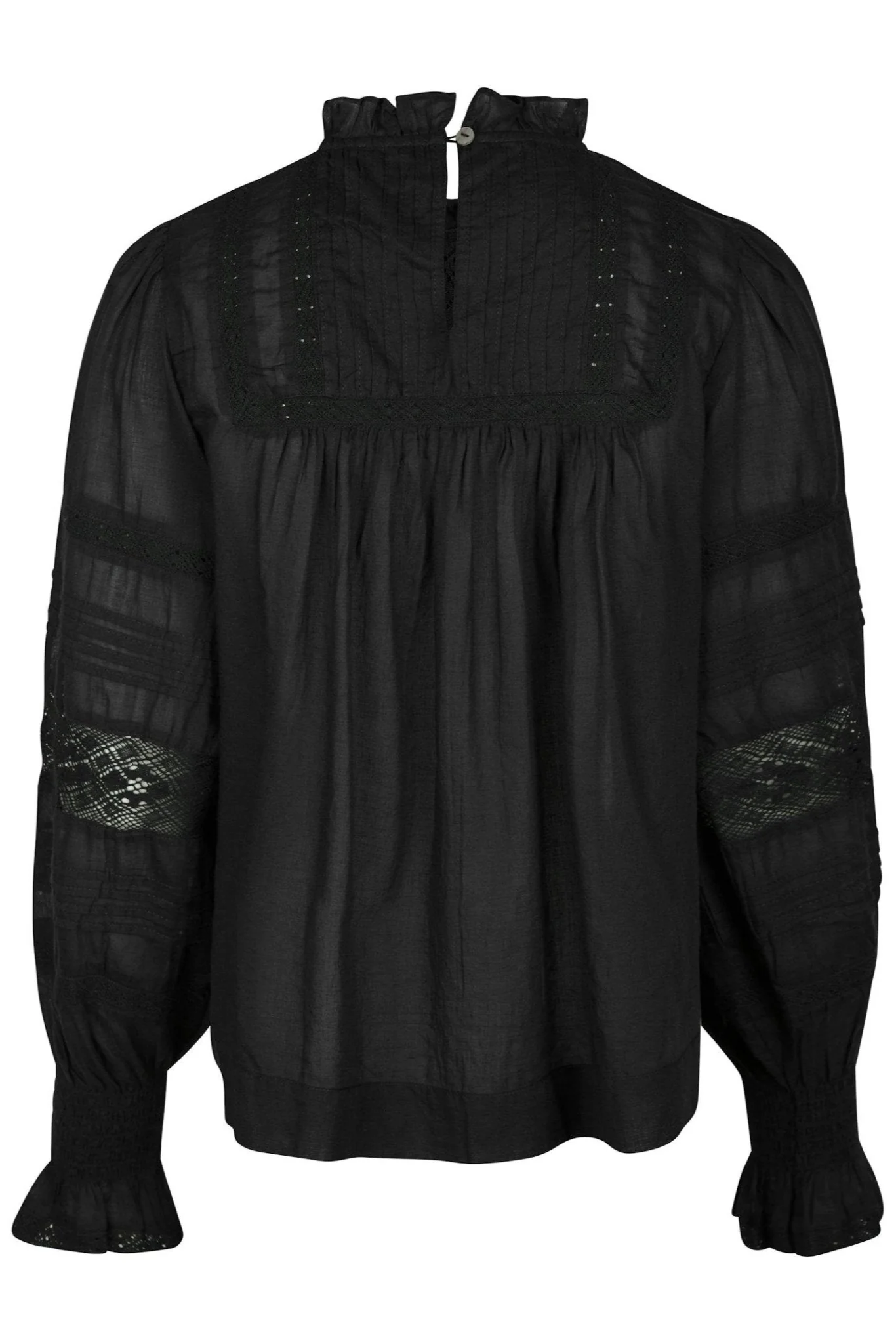 Ebba S Voile Blouse Black - Image 9