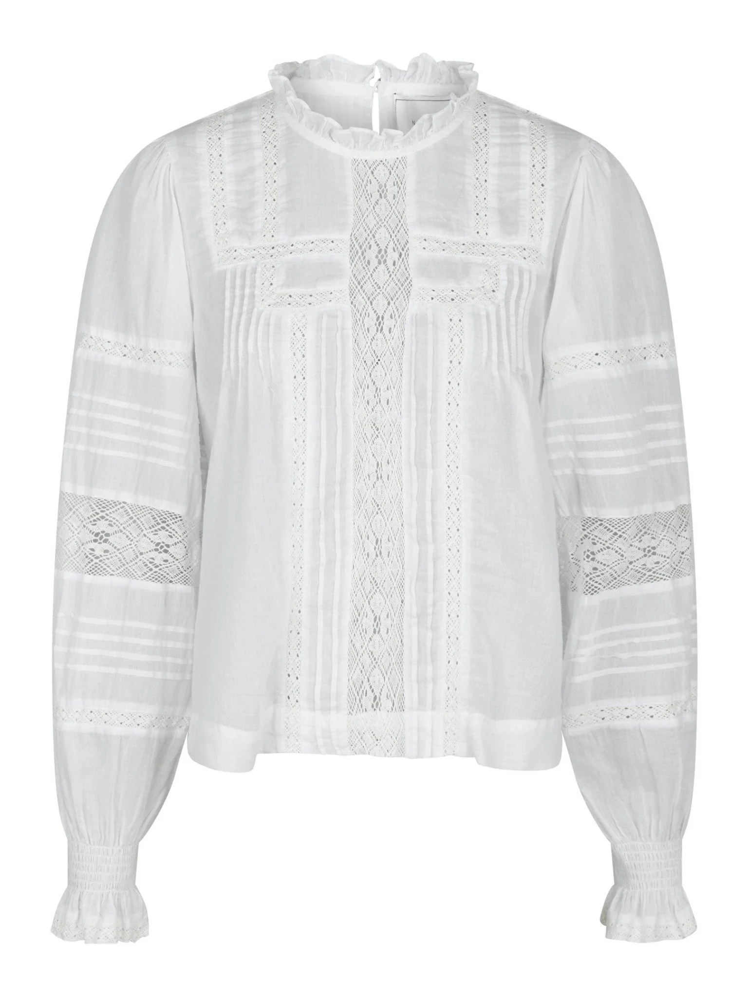 Ebba S Voile Blouse White - Image 2