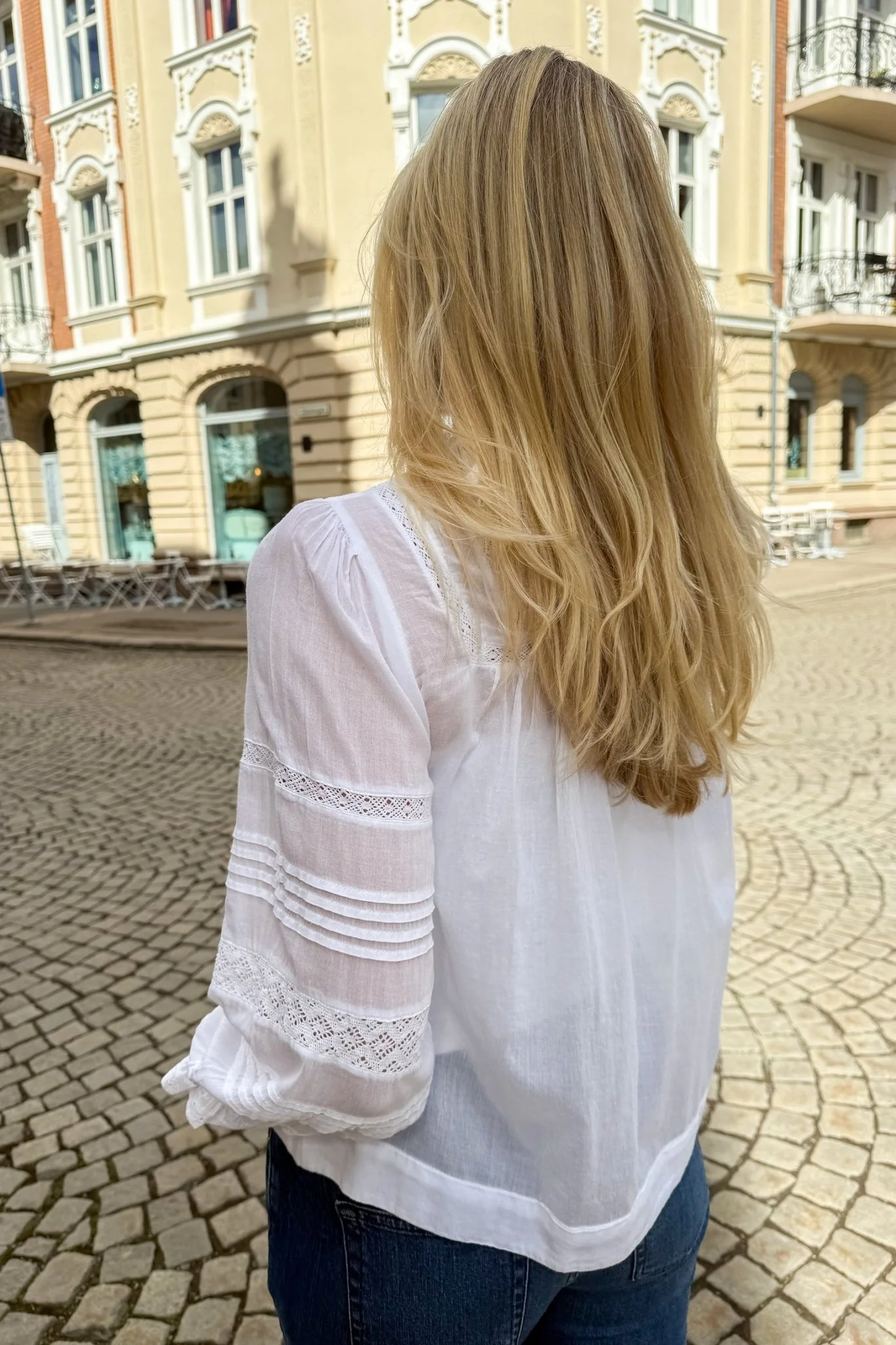 Ebba S Voile Blouse White - Image 6