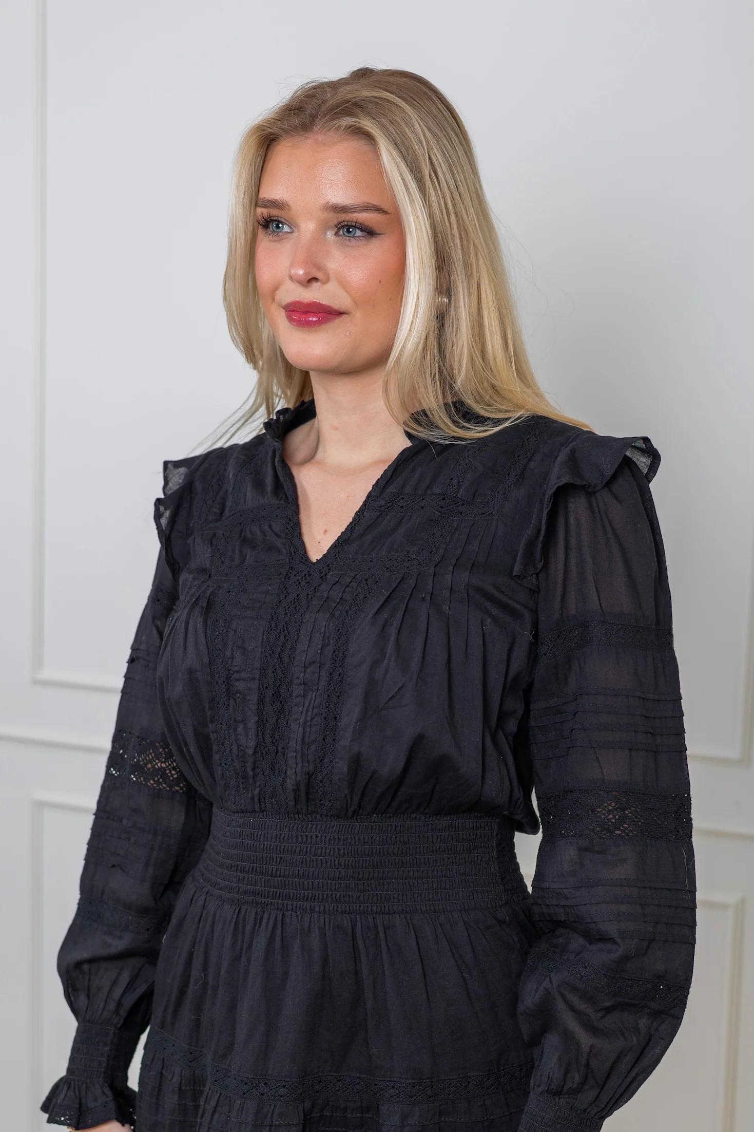 Aran S Voile Dress Black - Image 3