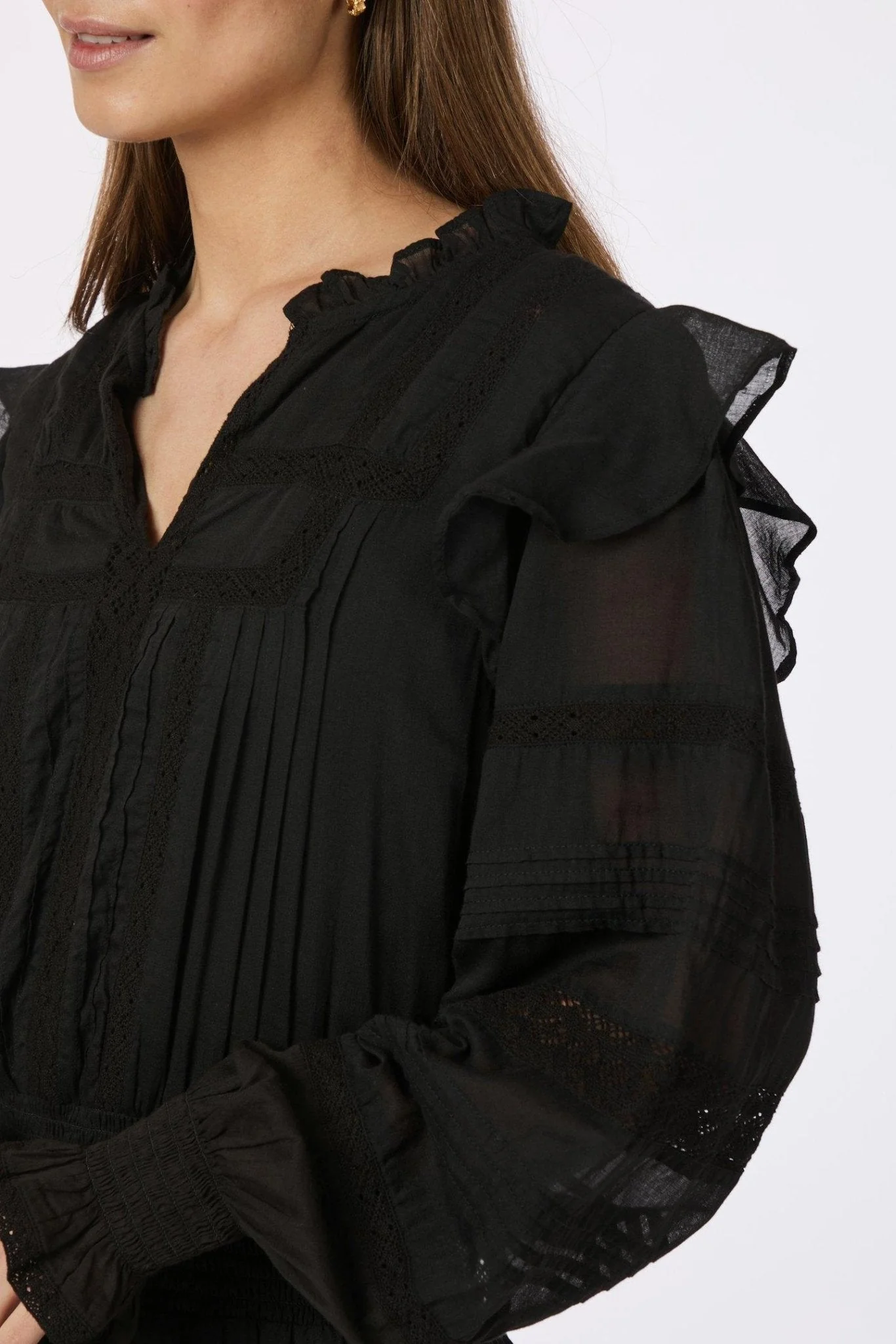 Aran S Voile Dress Black - Image 6