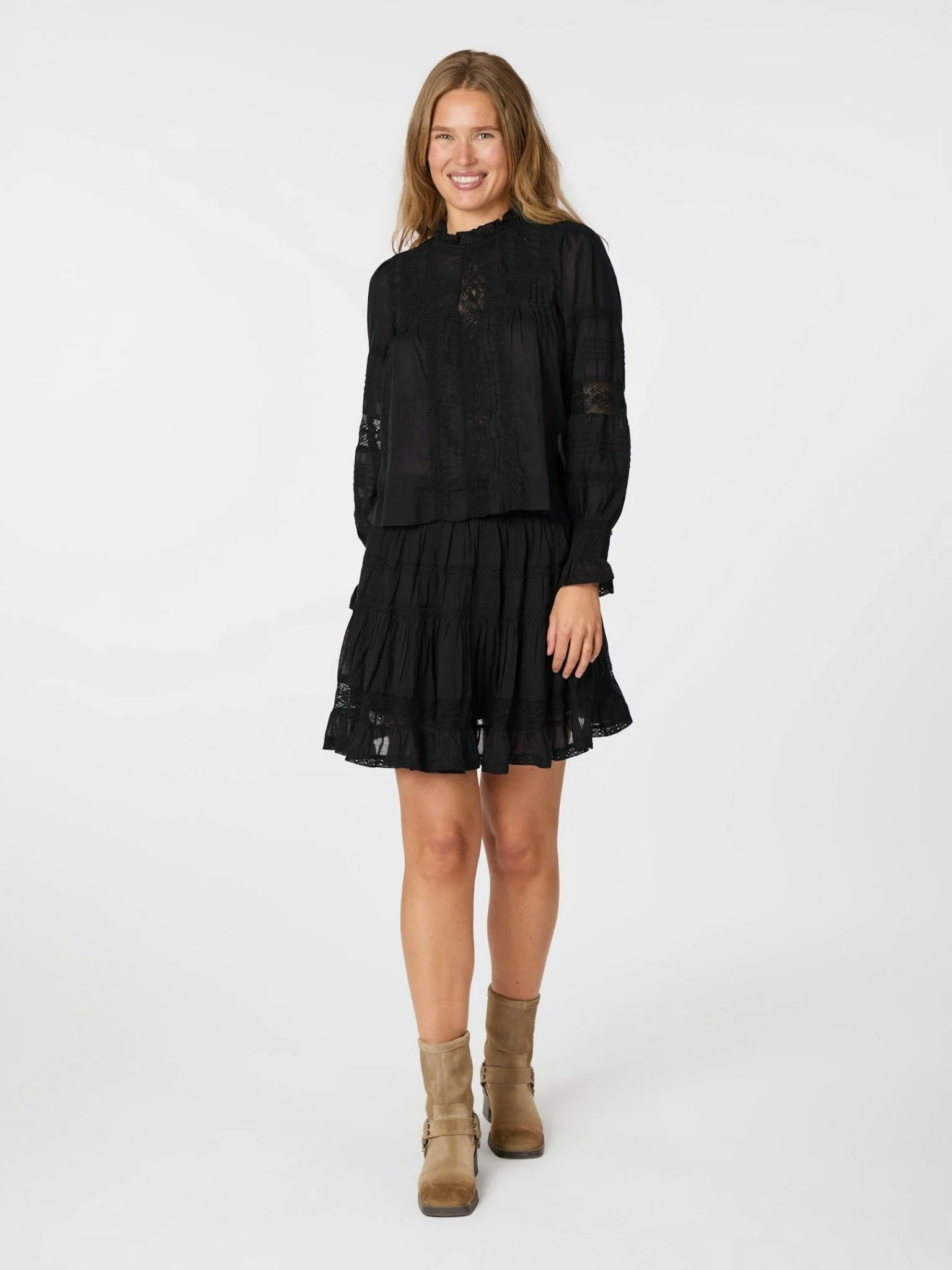 Callia S Voile Skirt Black - Image 2